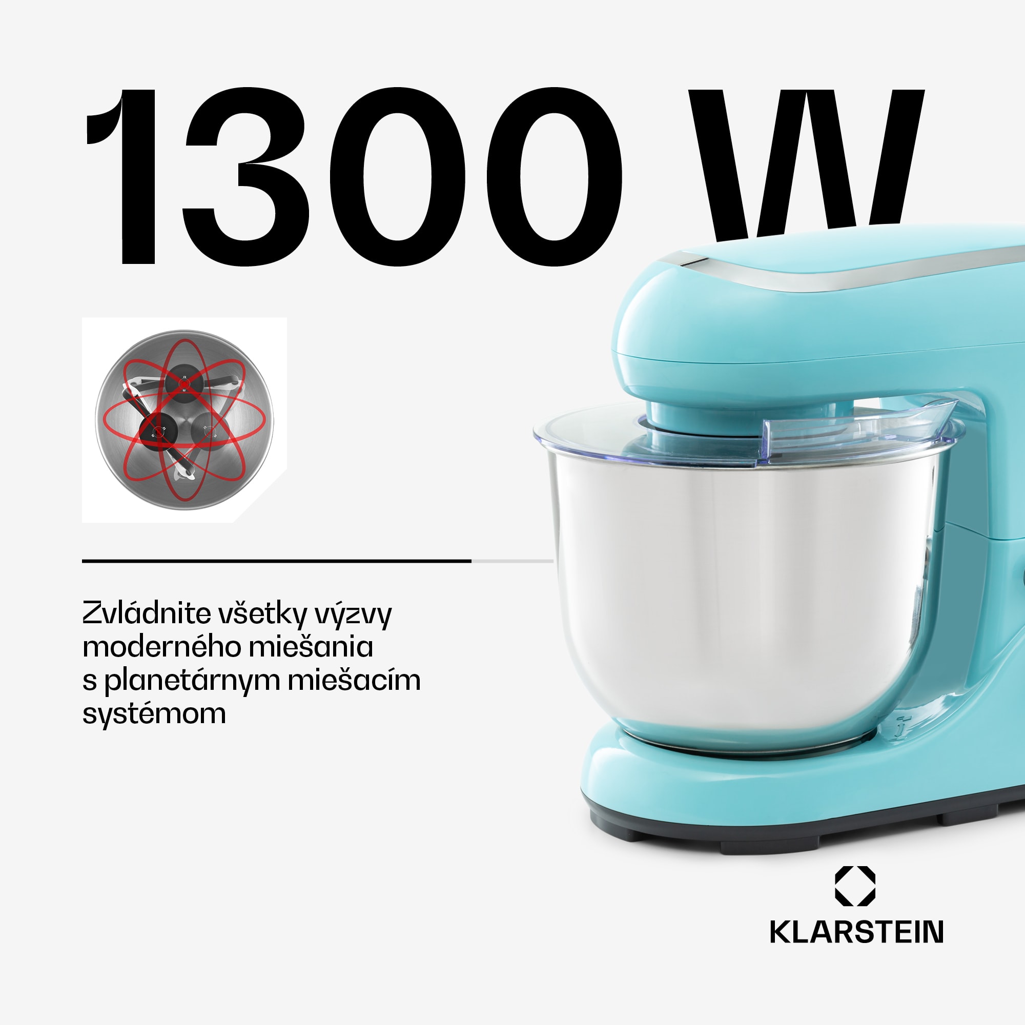 Klarstein Bella Pico 2G, kuchynský robot, 1300 W, 1,7 PS, 6 stupňov, 5 l – Obrázok 3