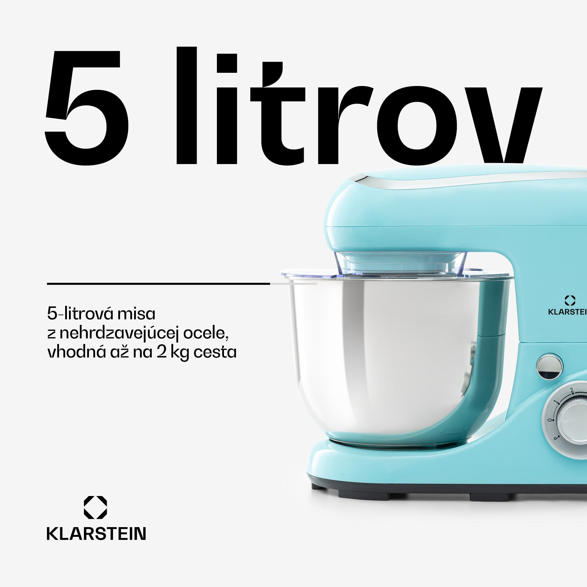 Klarstein Bella Pico 2G, kuchynský robot, 1300 W, 1,7 PS, 6 stupňov, 5 l – Obrázok 4