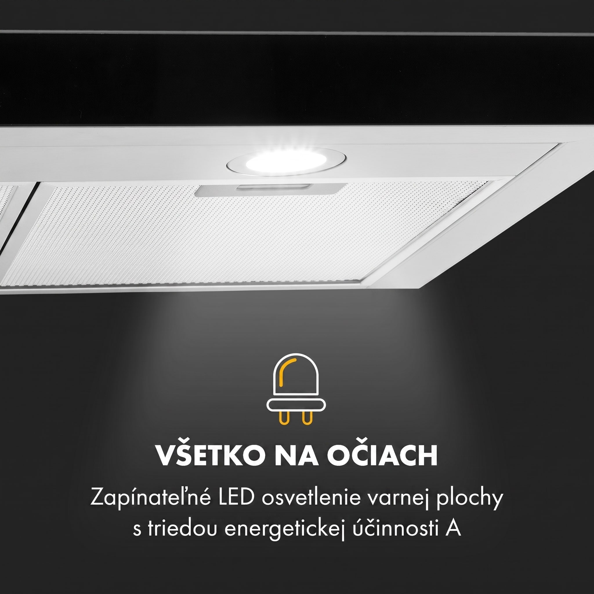 Klarstein Darya odsávač pár 90 cm 310 m³/h nerez strieborný – Obrázok 5