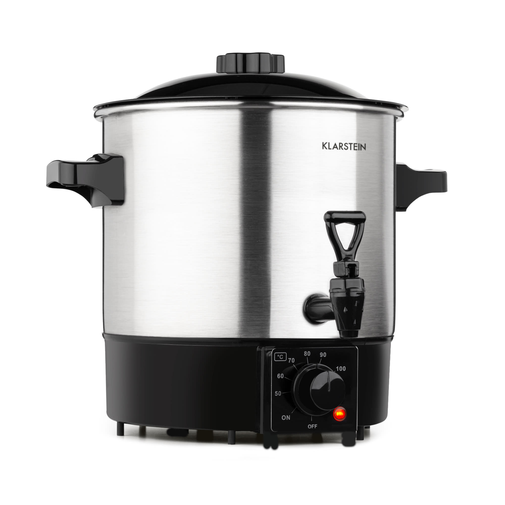 Klarstein Biggie Eco, zavárací hrniec a dávkovač nápojov, 9 l, 1000 W, 30 – 100 °C, výčapný kohútik