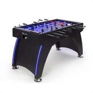 KLARFIT Arrowhead, stolný futbal, 117 x 68, LED osvetlenie, automatické počítanie gólov, čierny
