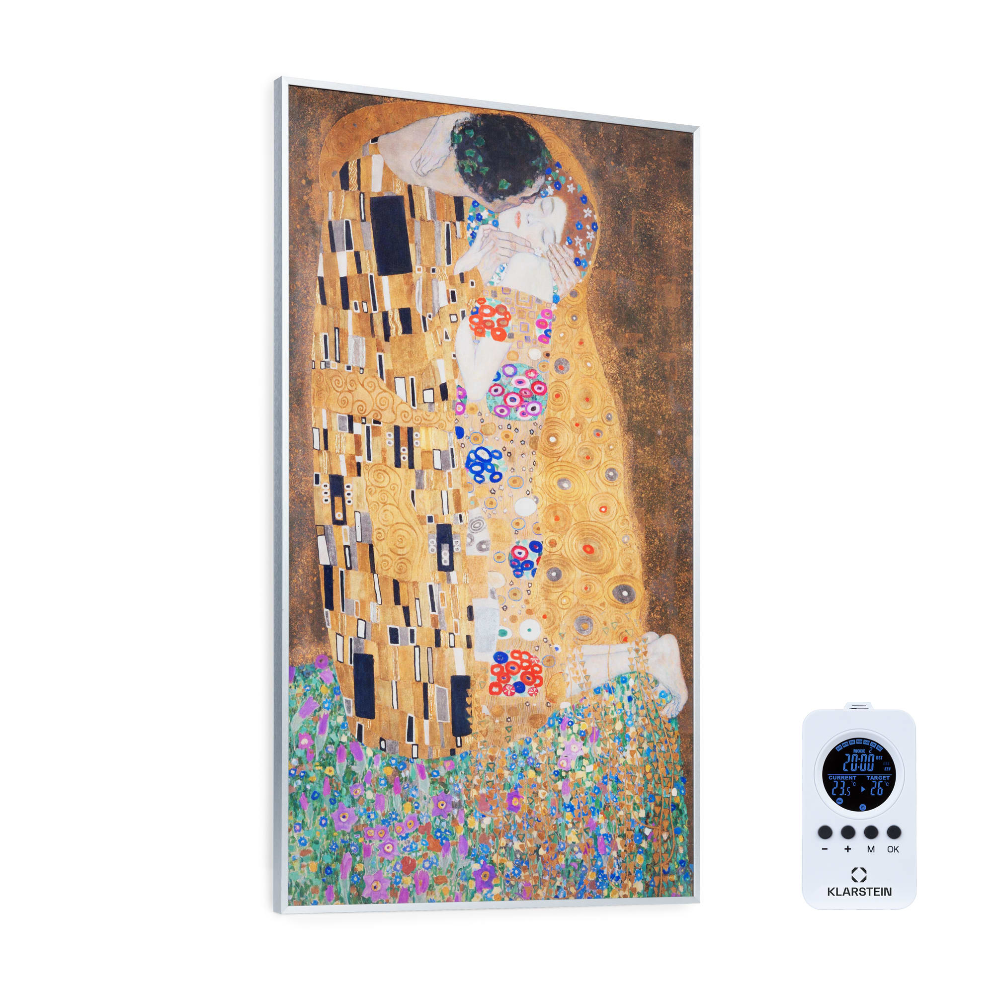 Klarstein Wonderwall Air Art Kuss infračervený ohrievač 101x60cm 600W diaľkové ovládanie