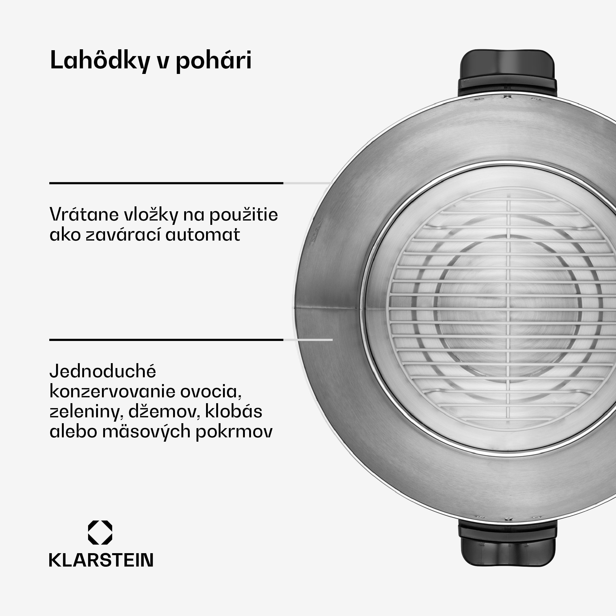 Klarstein KonfiStar 50, zavárací hrniec, dávkovač nápojov, 50 l, 2500 W, 100 °C, 180 min, digitálny – Obrázok 5