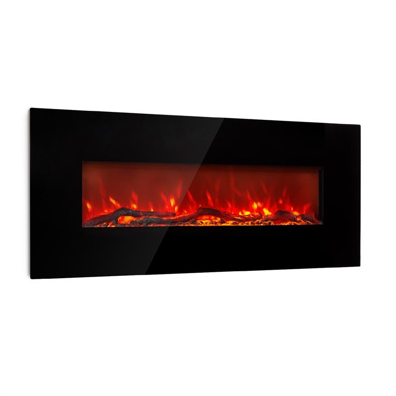 Klarstein Lausanne Long, elektrický krb, 1600 W, 2 úrovne ohrevu, 128 cm