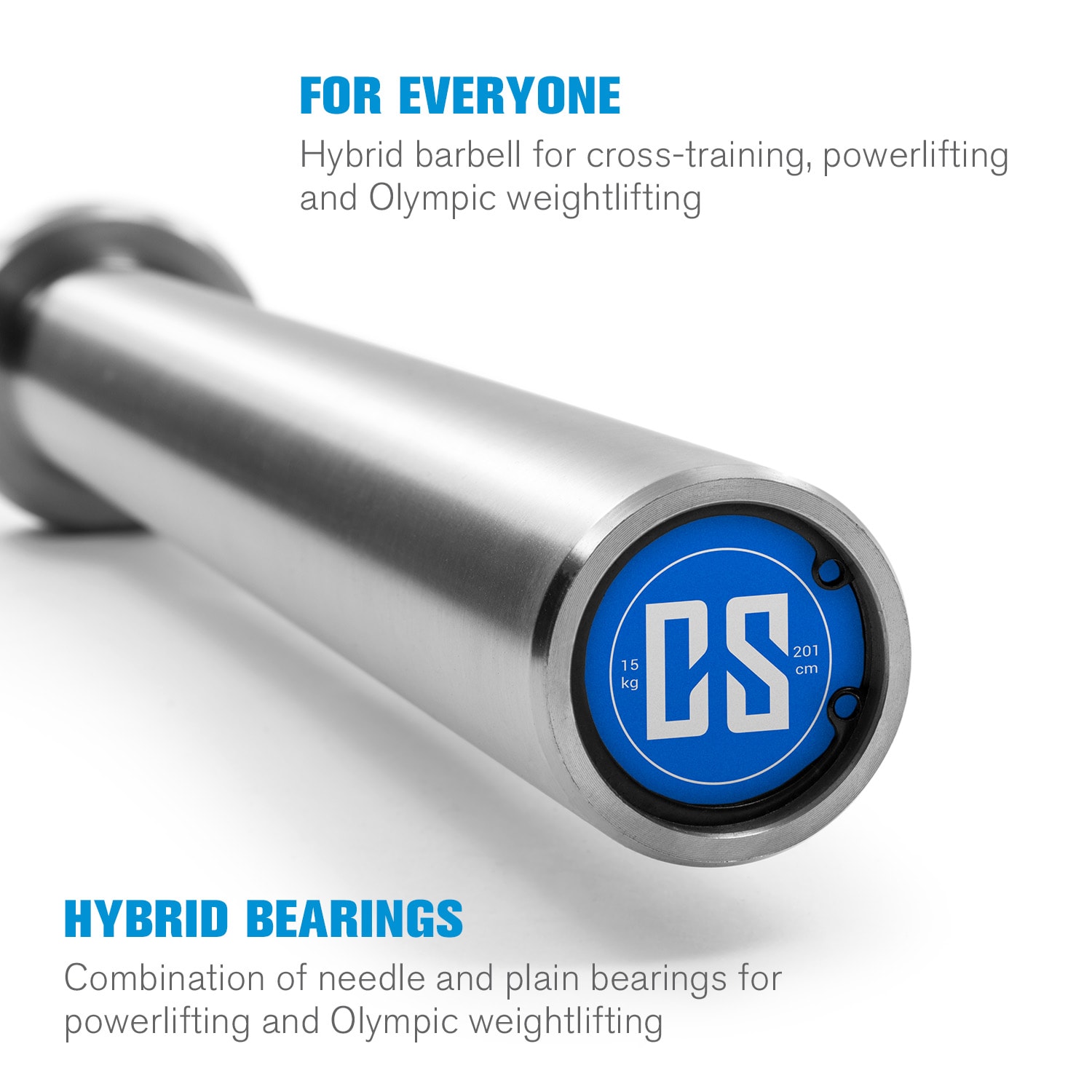 Capital Sports Hybrid Women, obojručná olympijská tyč, 50 mm hriadeľ, 650 kg, oceľ – Obrázok 3