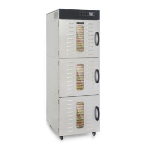 Klarstein Master Jerky 550, sušička potravín, 2400 W, 30 – 90 °C, 24 hod. časovač, nehrdzavejúca oceľ, strieborný