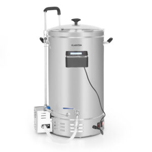 Klarstein Brauheld Pro, sladový kotol, 45 l, 3300 W, 30 – 100 °C, obehové čerpadlo, nehrdzavejúca oceľ