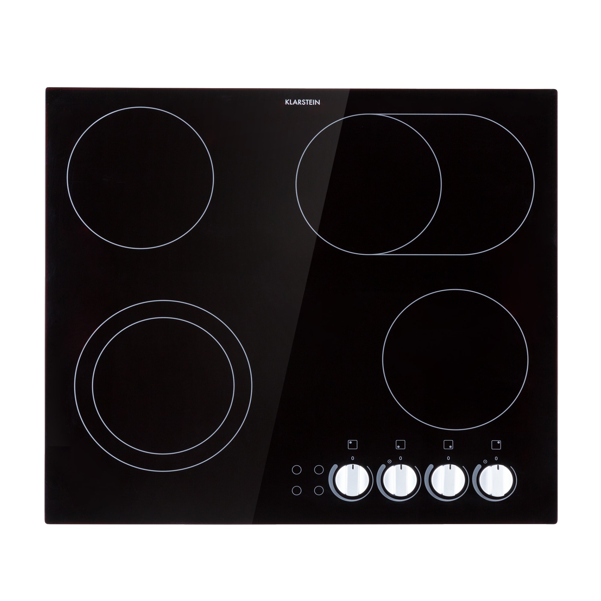 Klarstein EasyCook, sklokeramická varná doska, 6100 W, otočný regulátor, čierna