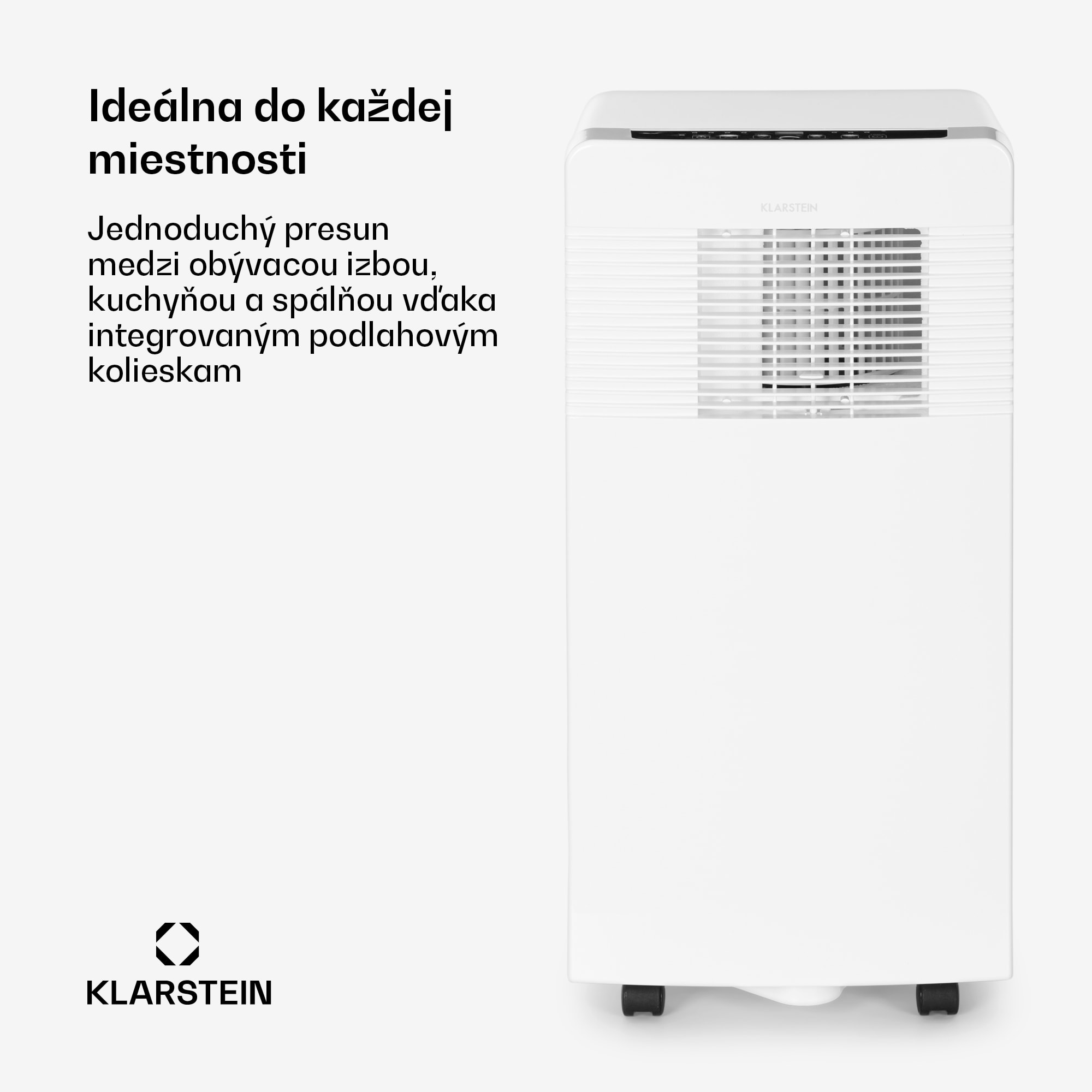 Klarstein Iceblock Ecosmart 7, mobilná klimatizácia 3 v 1, 7 000 BTU, ovládanie cez aplikáciu, biela – Obrázok 4