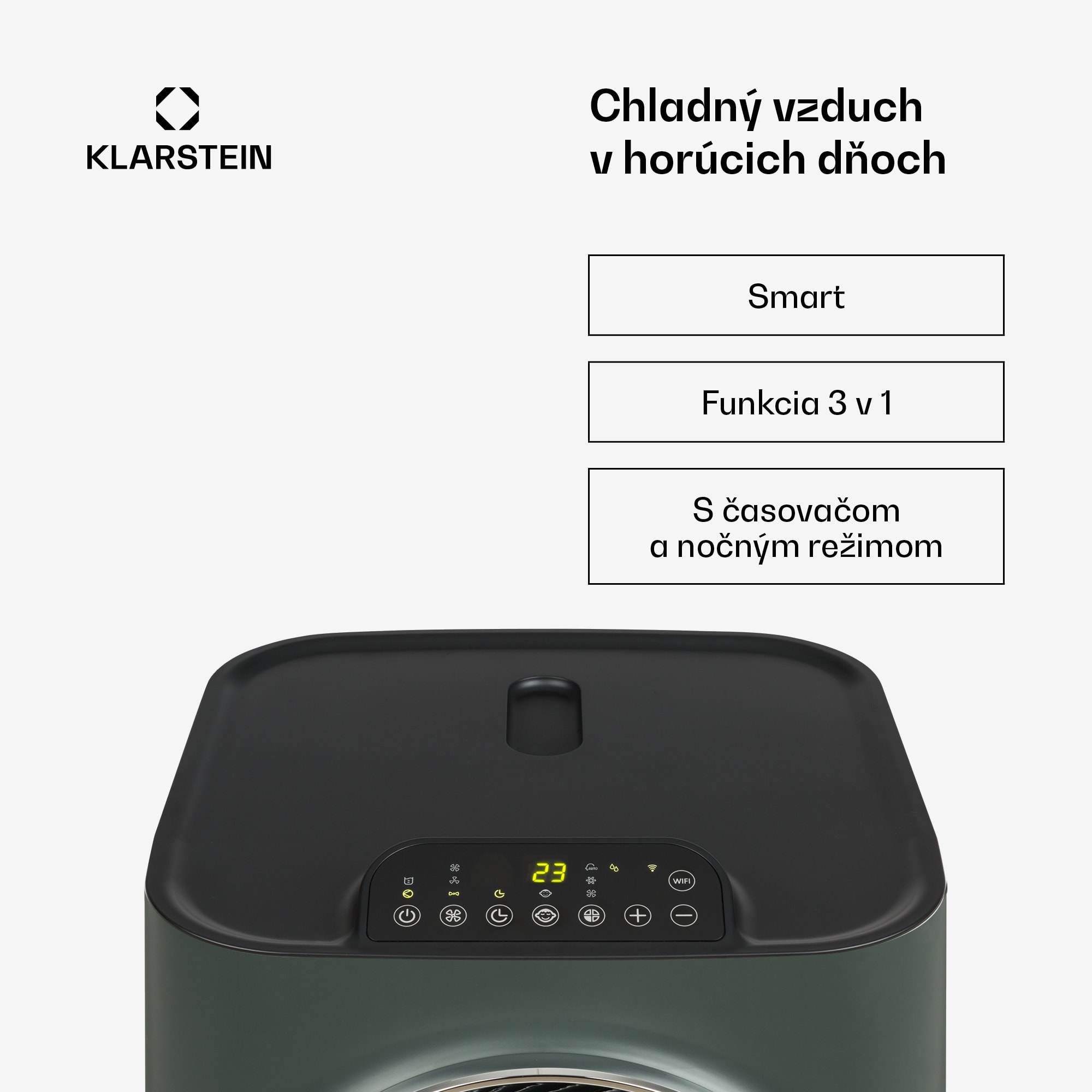 Klarstein Kraftwerk Smart 12K, mobilná klimatizácia, 12 000 BTU, ovládanie cez aplikáciu, antracitová – Obrázok 2