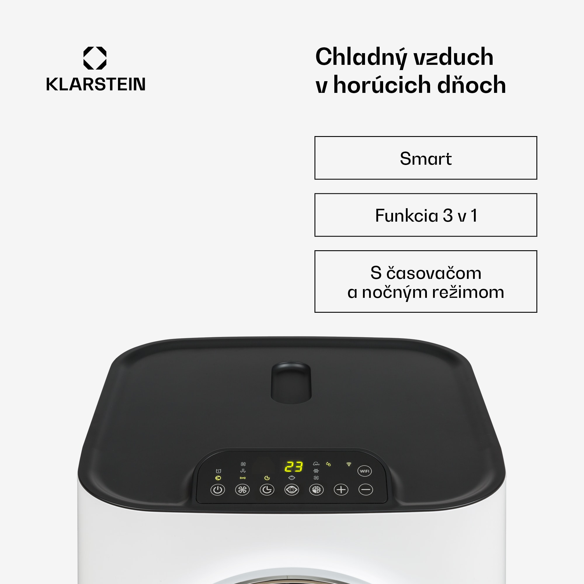 Klarstein Kraftwerk Smart 10K, mobilná klimatizácia 3 v 1, 10 000 BTU, ovládanie cez aplikáciu, biela – Obrázok 2