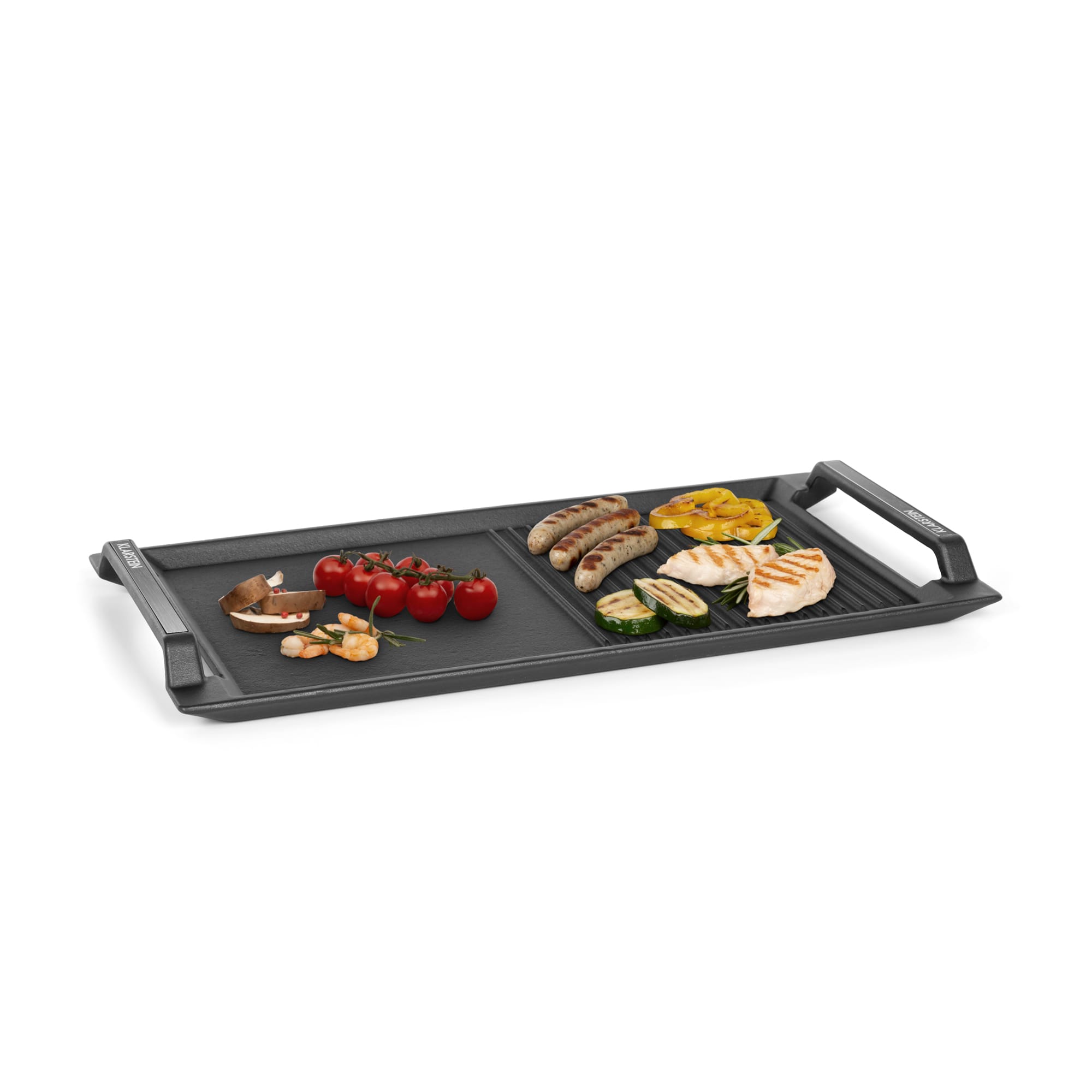 Klarstein Delicatessa Grill Pan, grilovacia platňa, príslušenstvo k indukčnej varnej doske, čierna