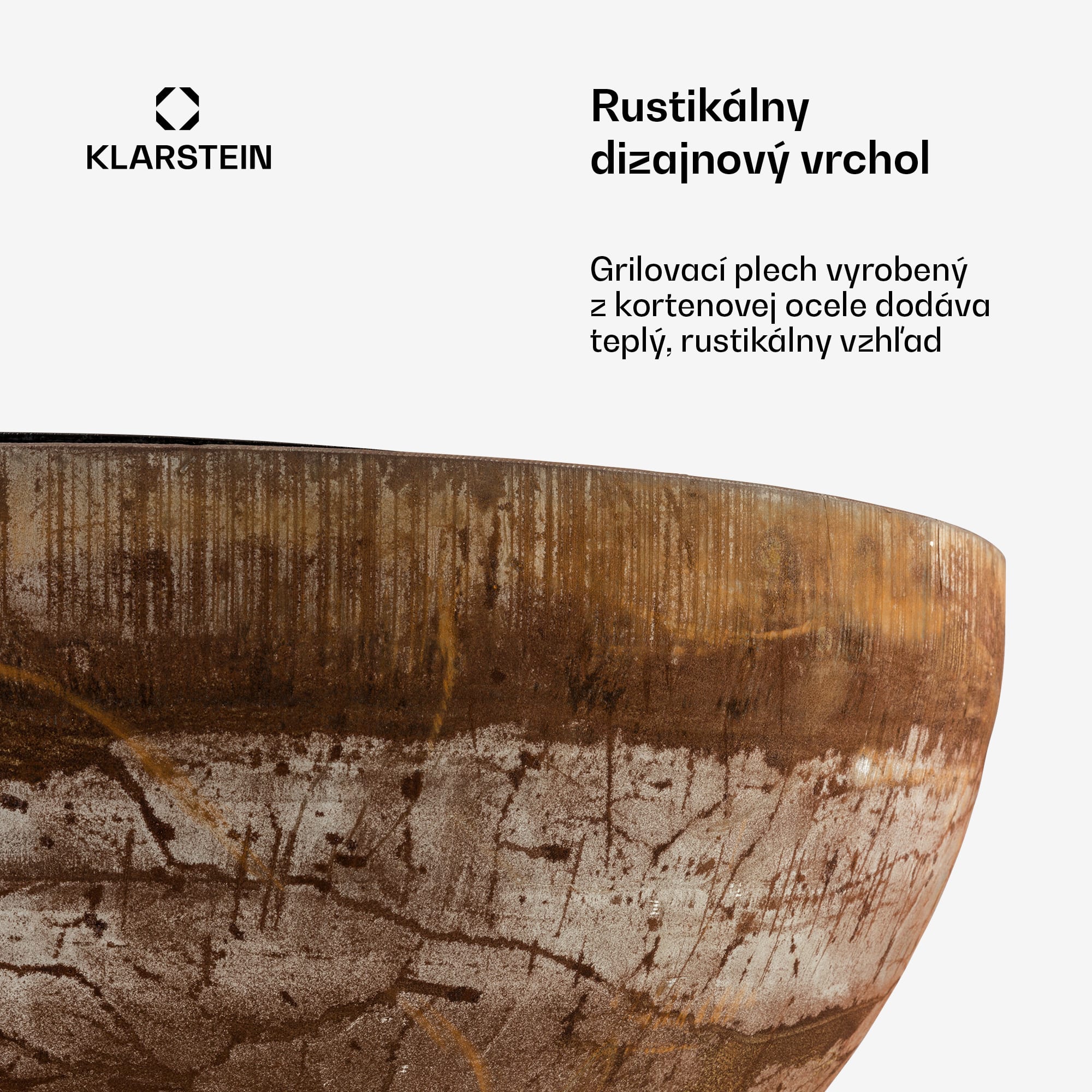 Blumfeldt Savage, ohnisko s grilom, Ø 60,5 cm, oceľ, ochranný kryt, hrdzavá – Obrázok 4