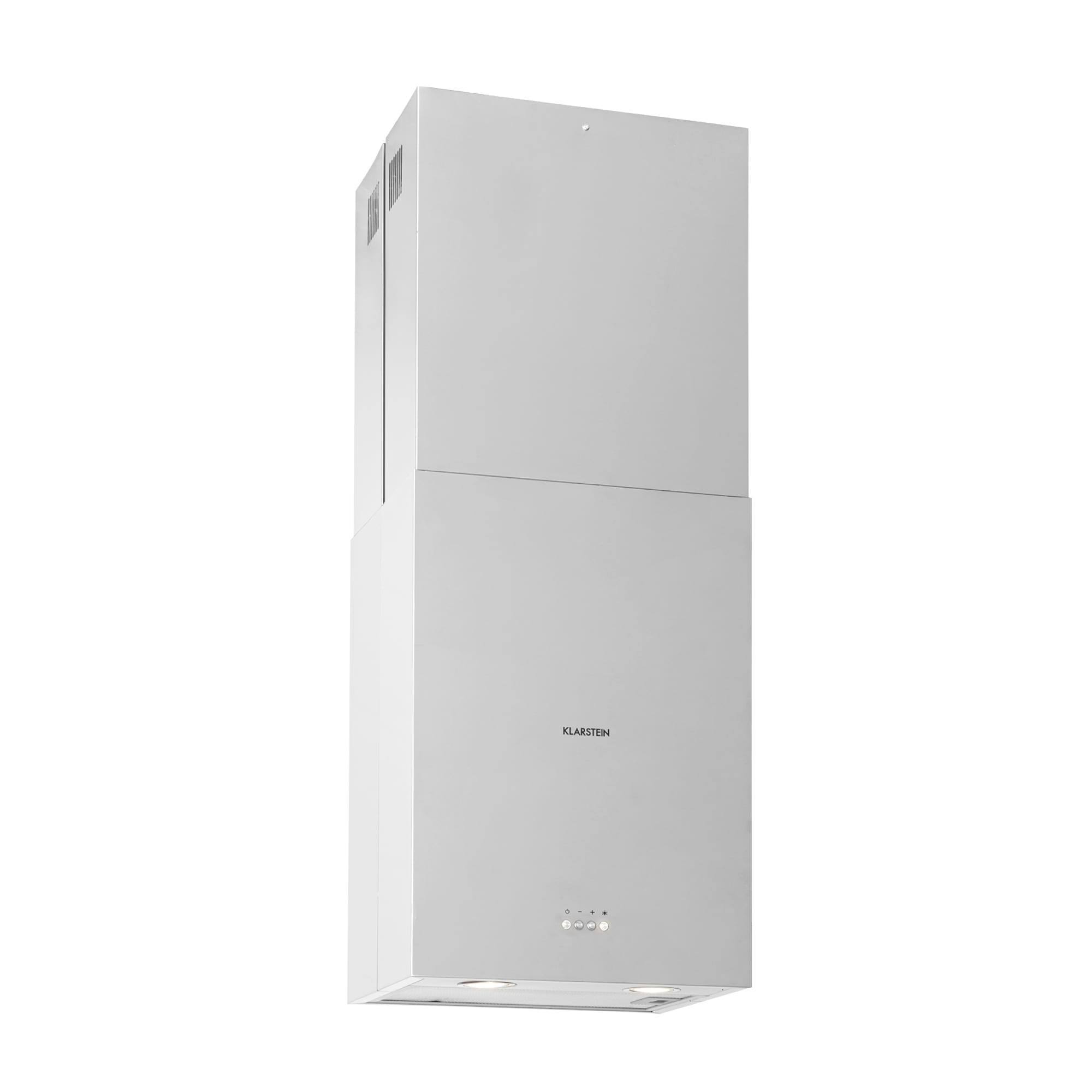 Klarstein Structura, digestor, 41 cm, ostrovčekový, 624 m³/h, A, LED, nehrdzaejúca oceľ, strieborný