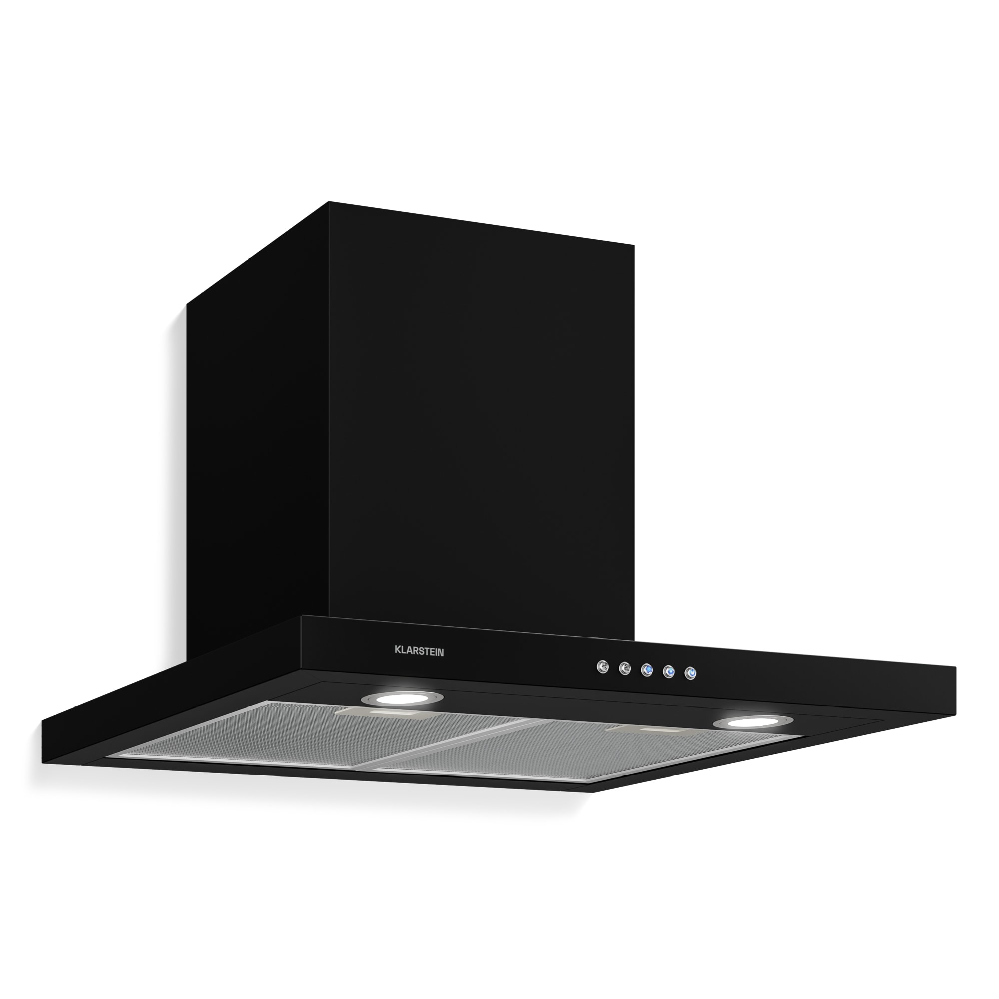 Klarstein Limelight, digestor, 60 cm, nástenný, 640 m³/h, čierny