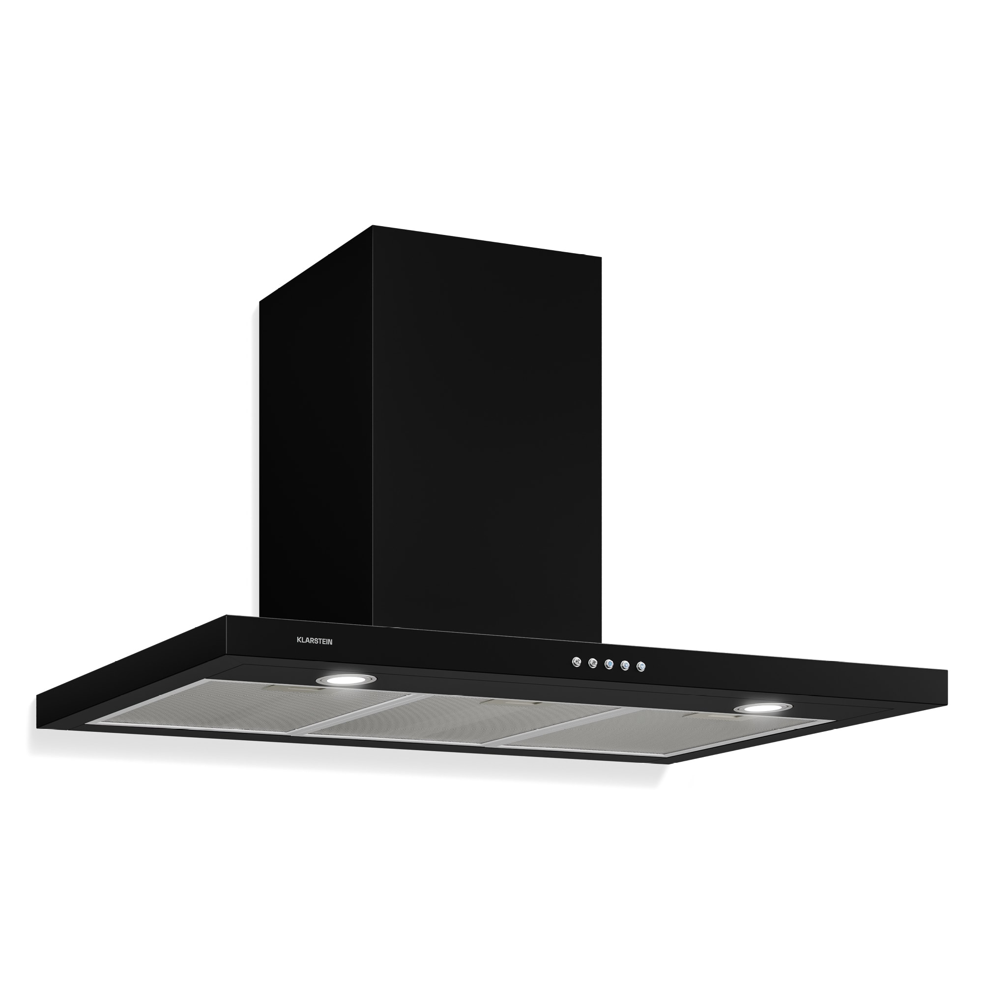 Klarstein Limelight, digestor, 90 cm, nástenný, 640 m³/h, čierny