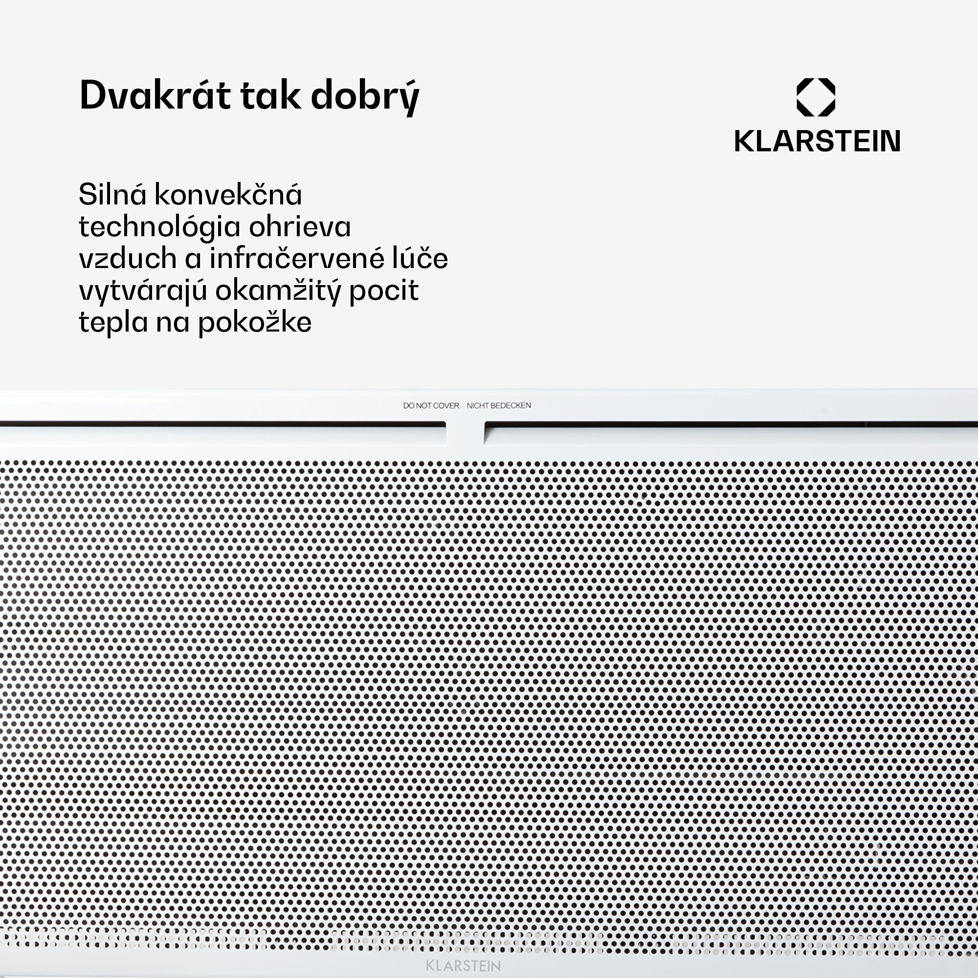 Klarstein Hot Spot Slimcurve Double Wave, konvektor, ohrievač 2 v 1, 2000 W, týždenný časovač, biely – Obrázok 2