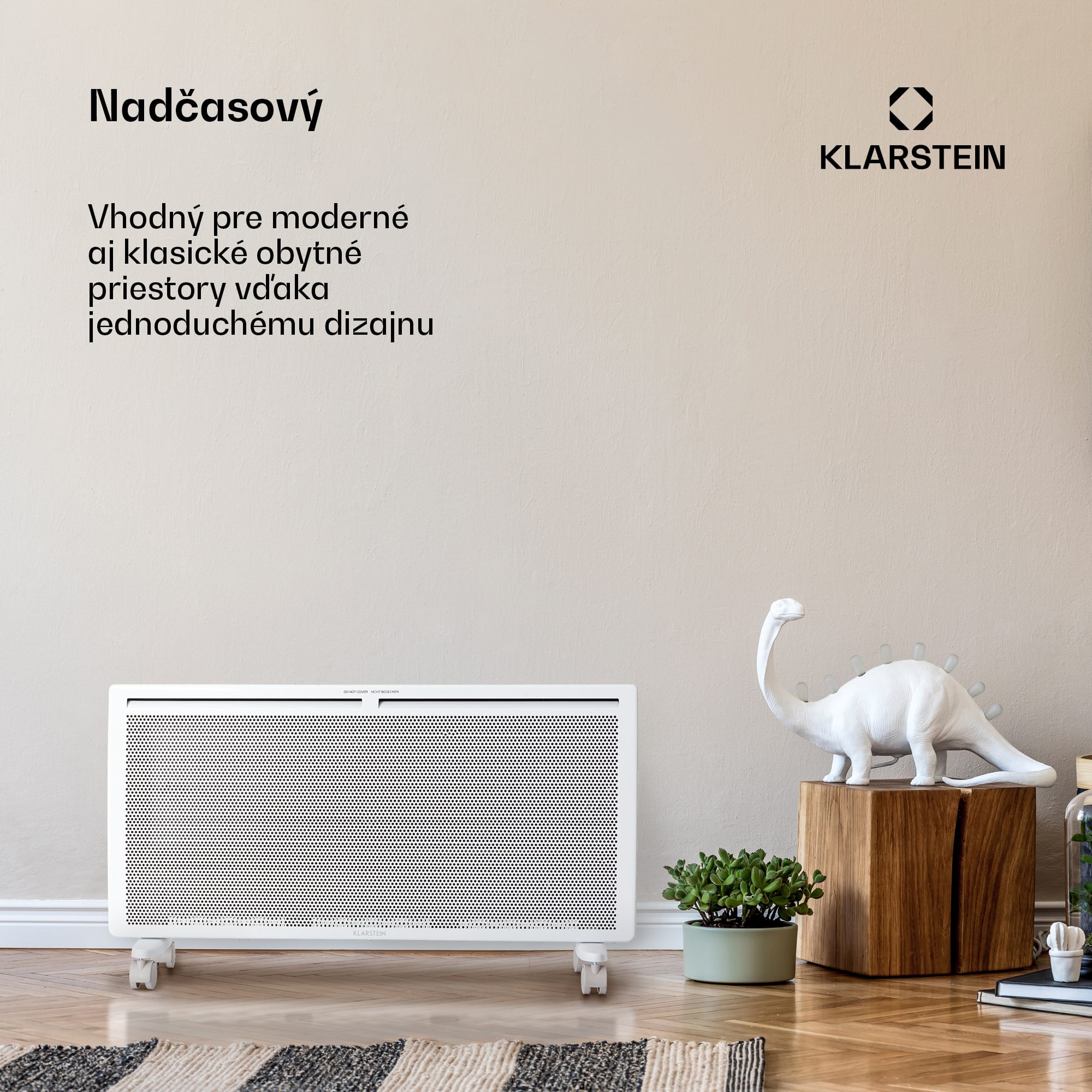 Klarstein Hot Spot Slimcurve Double Wave, konvektor, ohrievač 2 v 1, 2000 W, týždenný časovač, biely – Obrázok 3