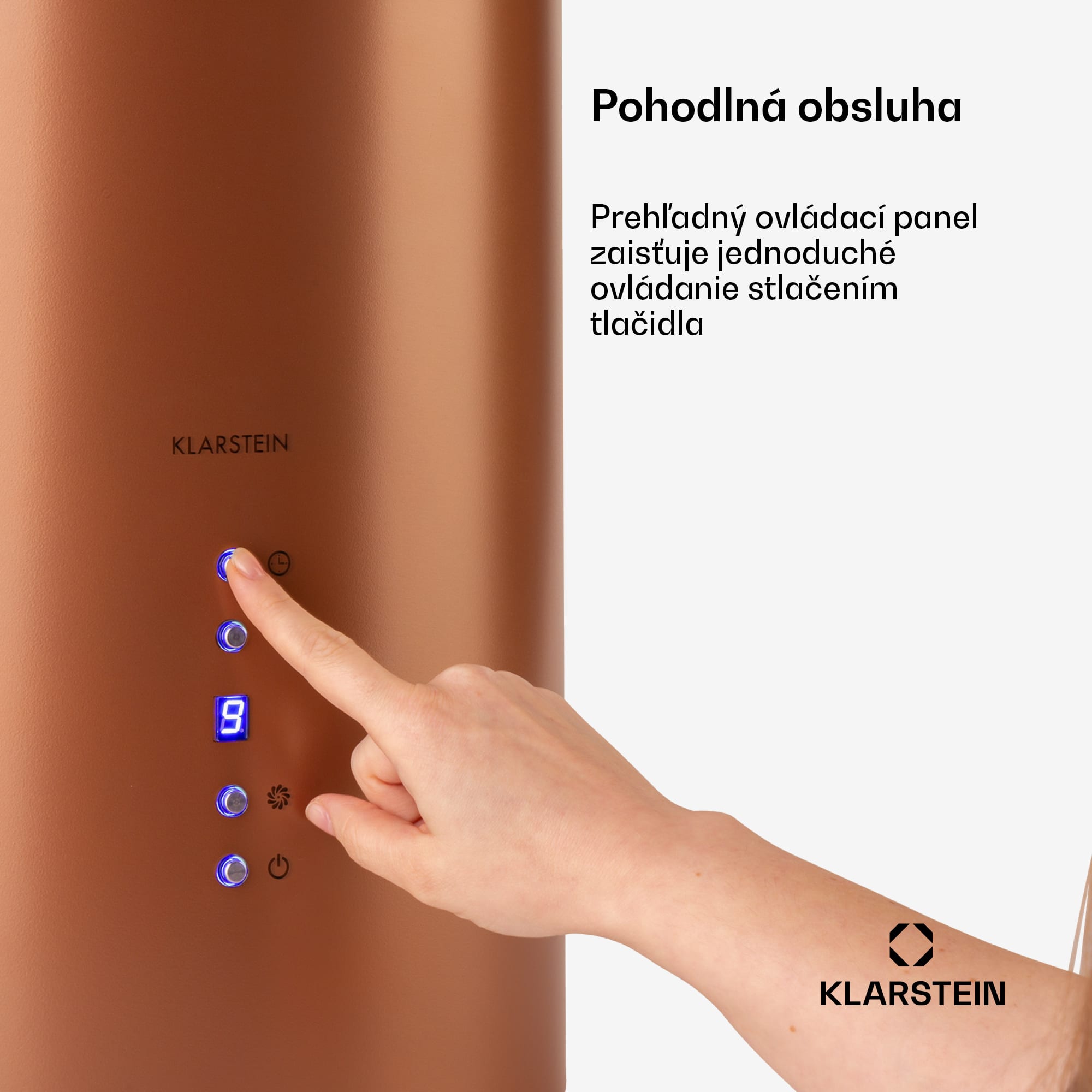 Klarstein Odsávač pár Barett v ostrovnom vyhotovení, Ø35 cm, recirkulačný režim, 522 m³/h, LED osvetlenie, filter s aktívnym uhlím – Obrázok 5
