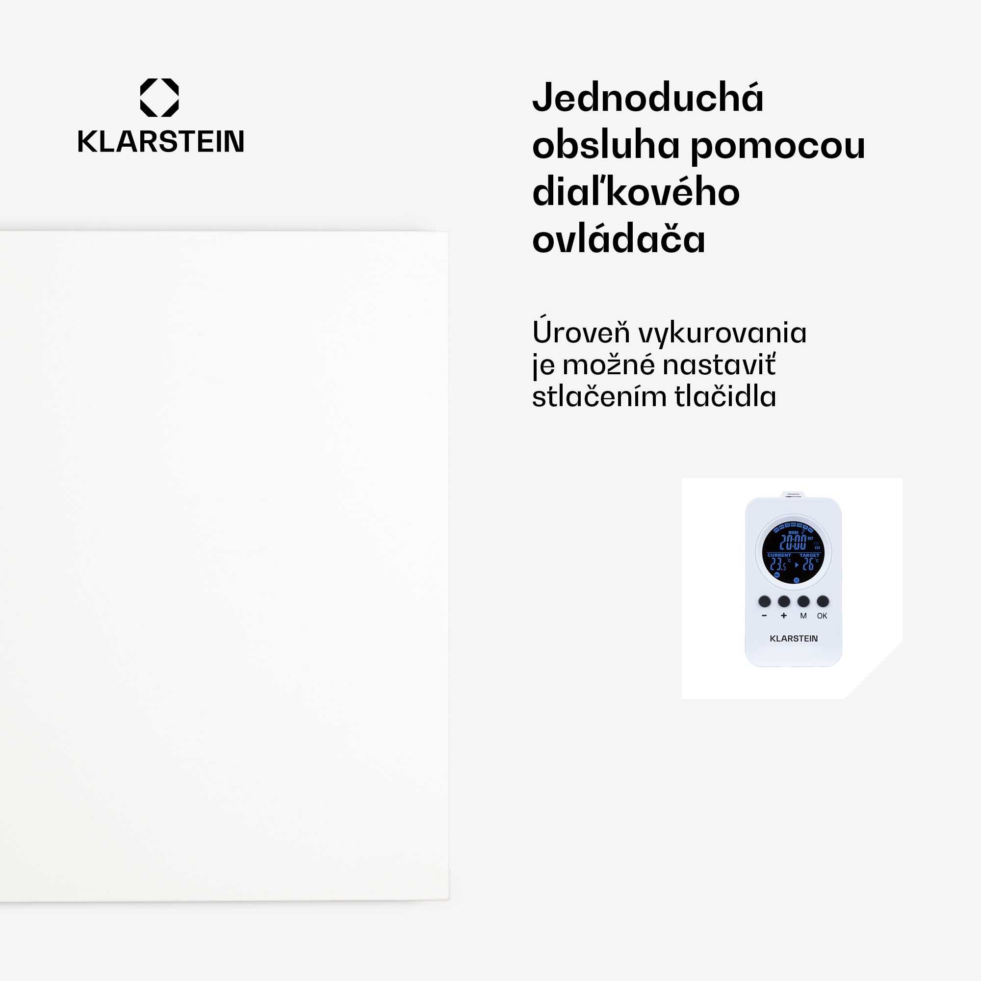 Klarstein Wonderwall Air Infinite 720 infračervené kúrenie 120x60 cm 720 W diaľkové ovládanie – Obrázok 4