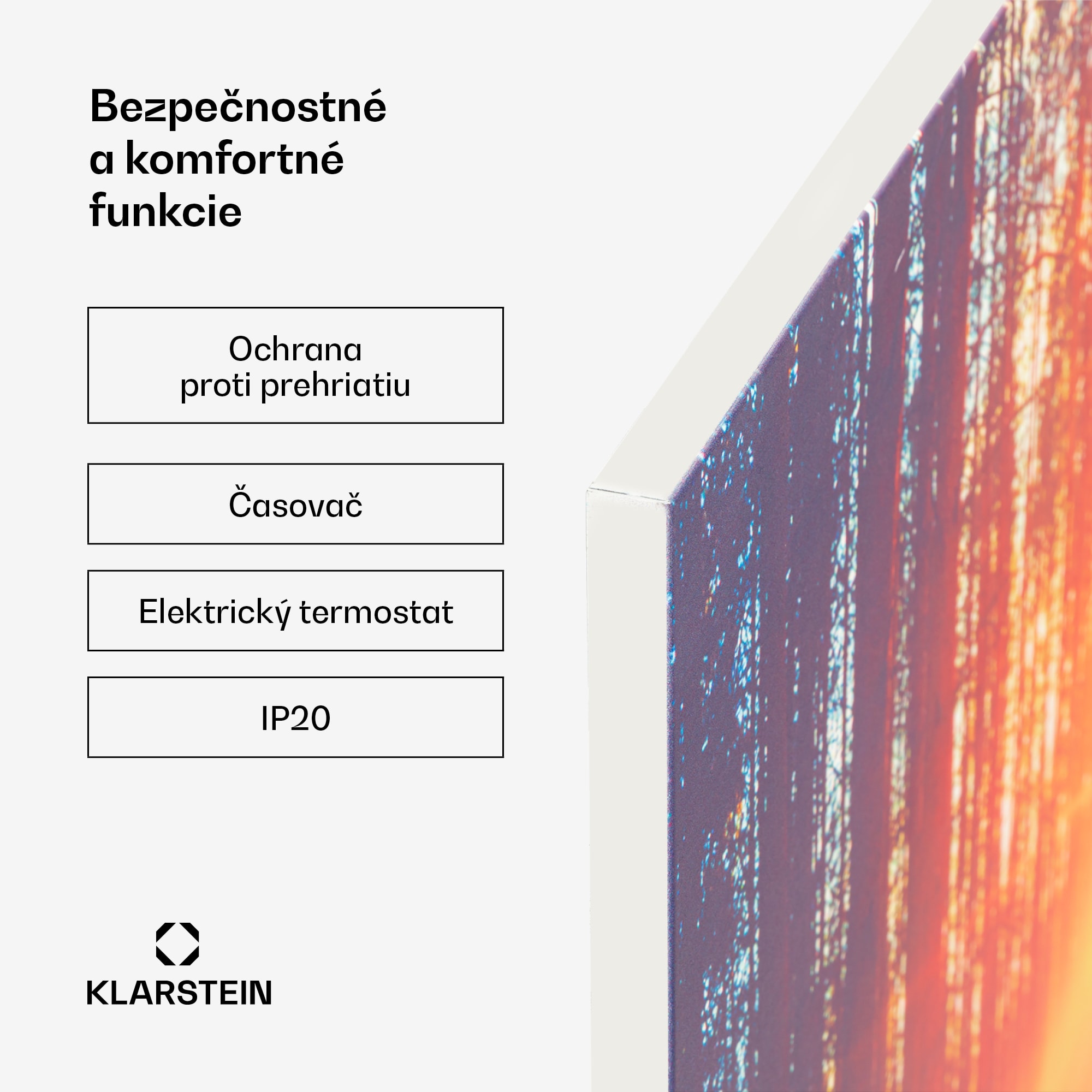 Klarstein Wonderwall Air Art Infinite 580 infračervené kúrenie 90x60 cm – Obrázok 5