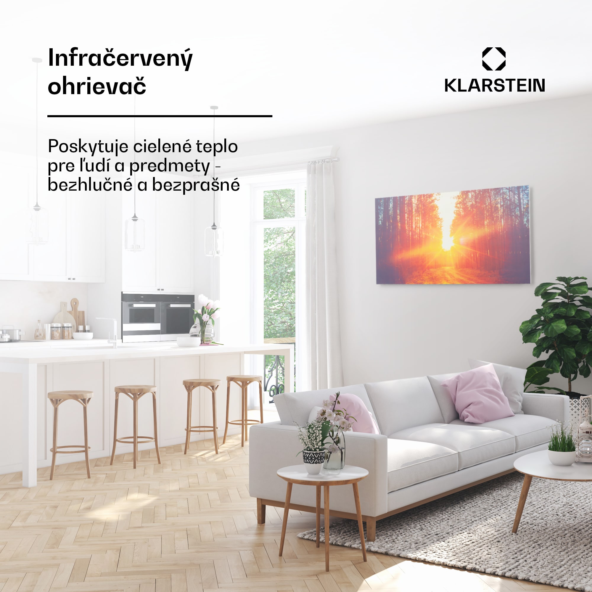 Klarstein Wonderwall Air Art Infinite 720 infračervené kúrenie 120x60 cm – Obrázok 3