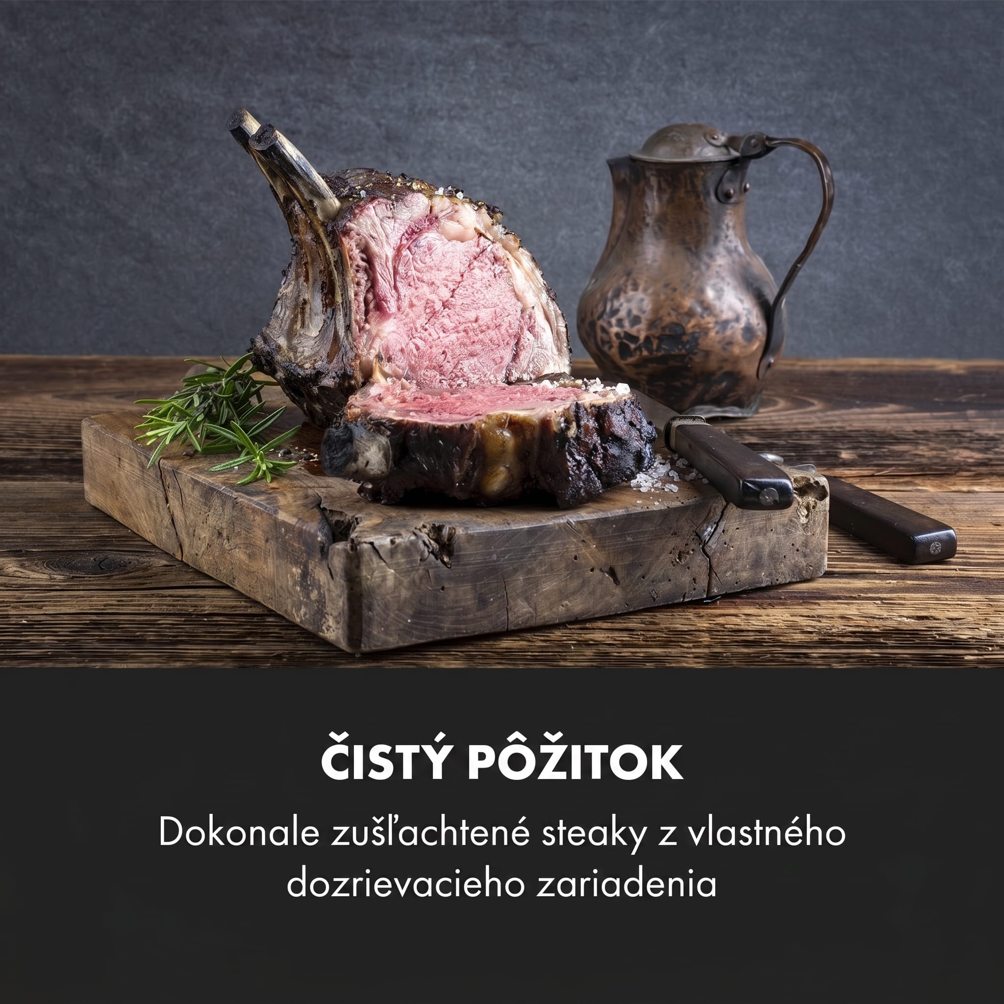 Klarstein Steakhouse Pro, chladnička na zrenie mäsa, 1 zóna, 98 l, 1–25°C, dotyková, nehrdzavejúca oceľ – Obrázok 3