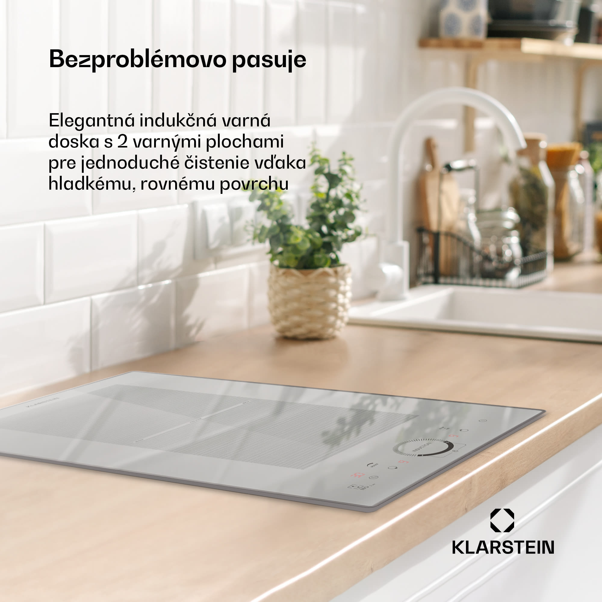 Klarstein Delicatessa Slim Domino, indukčná varná doska, 3500 W, časovač – Obrázok 2
