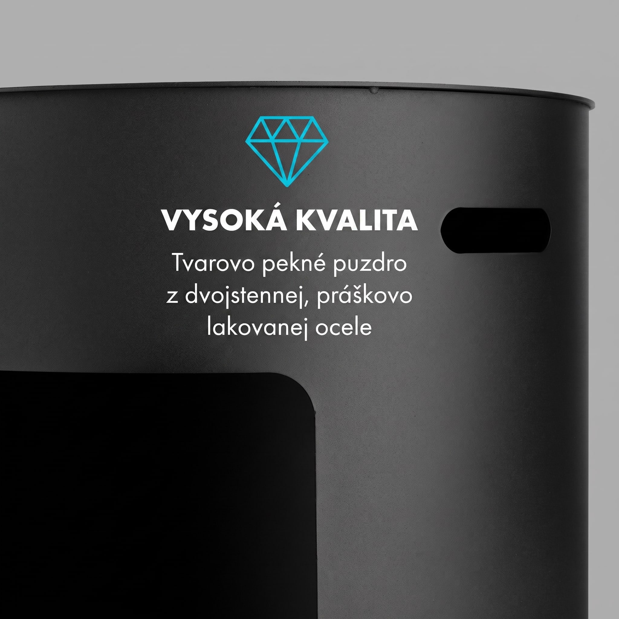 Klarstein Phantasma Niro, etanolový krb, bezpečnostný horák, hasiaca pomôcka, doba horenia 2 h – Obrázok 3