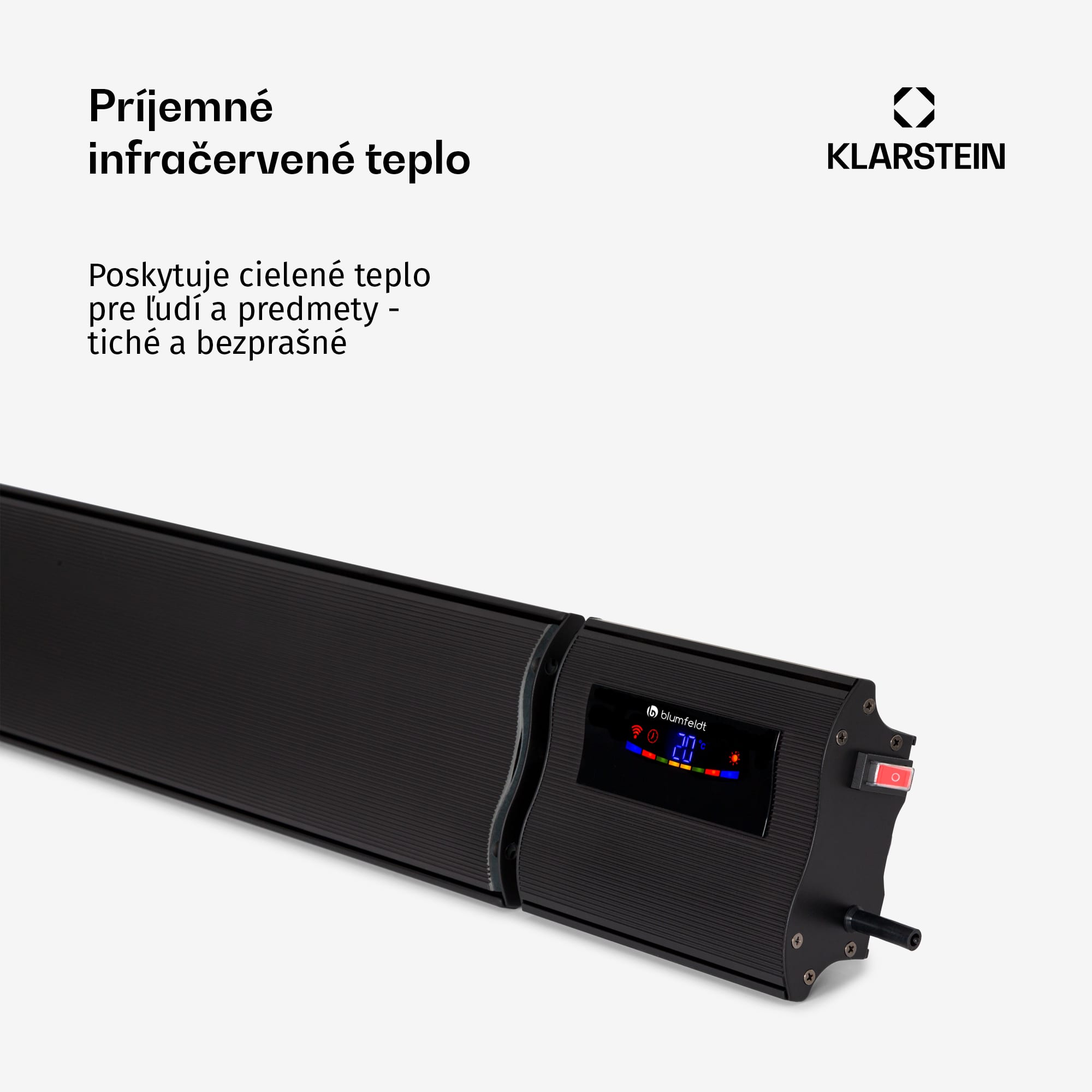 Blumfeldt Cosmic Beam Smart 30, infračervený ohrievač, 3000 W, ovládanie cez aplikáciu, čierny – Obrázok 4