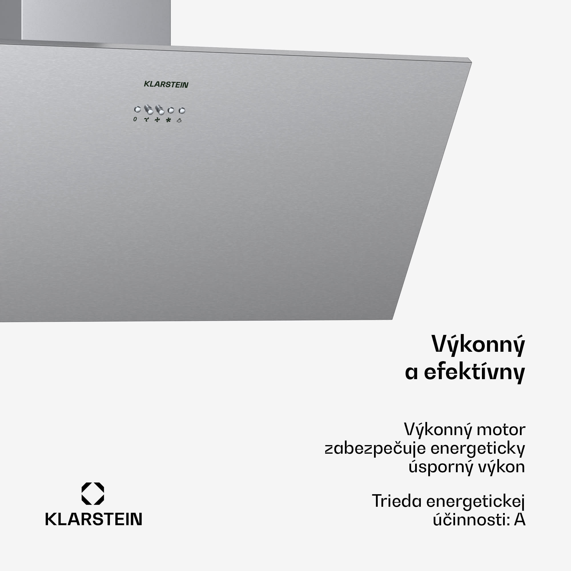 Klarstein Silver Lining 90 digestor 90 cm 542 m³/h EEK A nehrdzavejúca oceľ – Obrázok 4