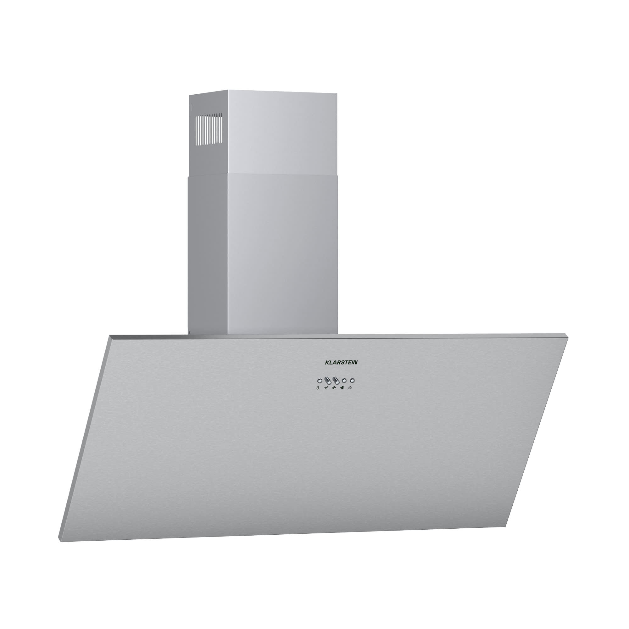 Klarstein Silver Lining 90 digestor 90 cm 542 m³/h EEK A nehrdzavejúca oceľ