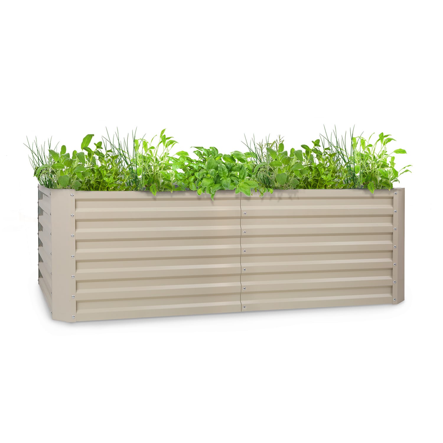 Blumfeldt High Grow Straight vyvýšený záhon 200x60x100 cm 1200 l oceľ