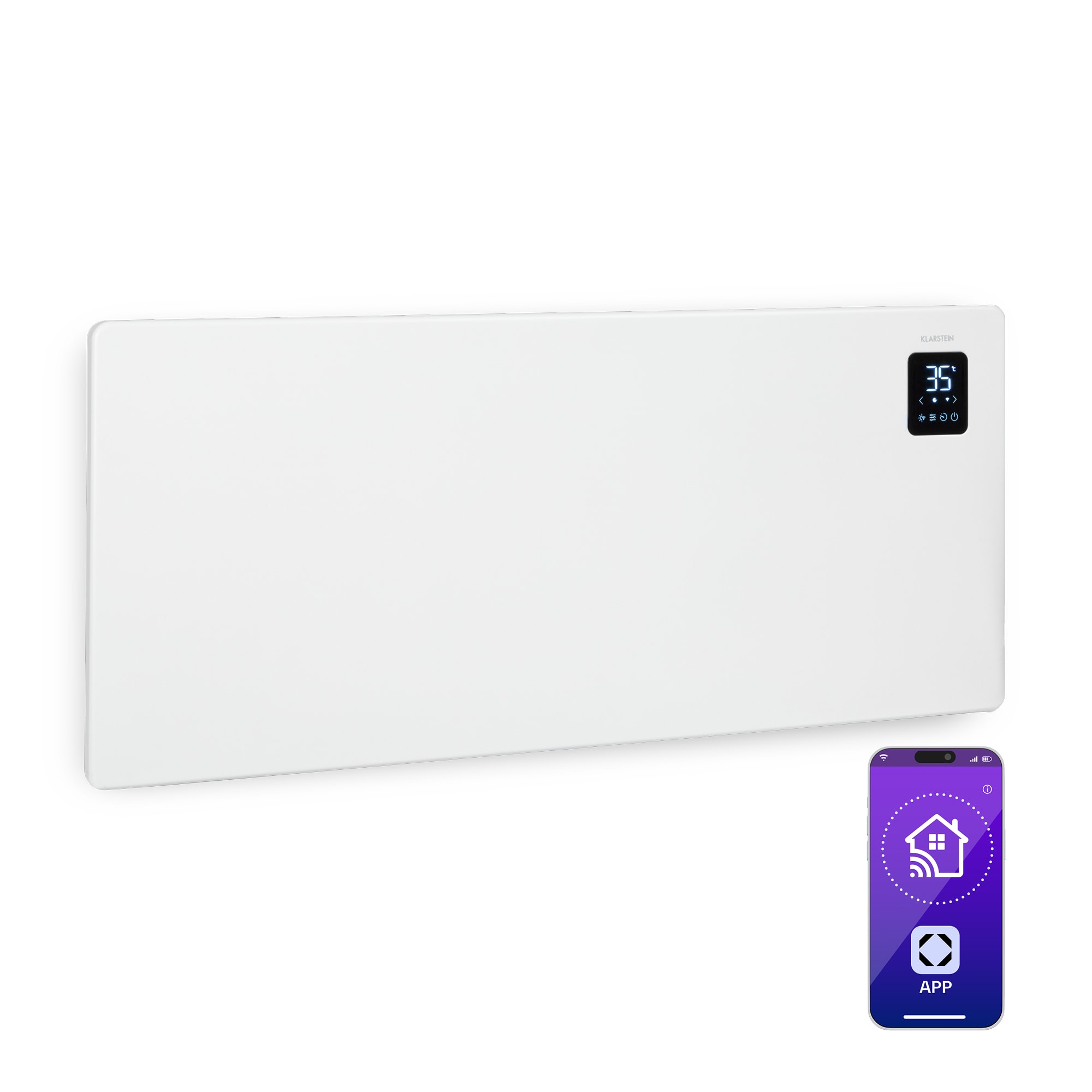 Klarstein Bansin Smart 2500, konvektor, 2500 W, ovládanie cez aplikáciu