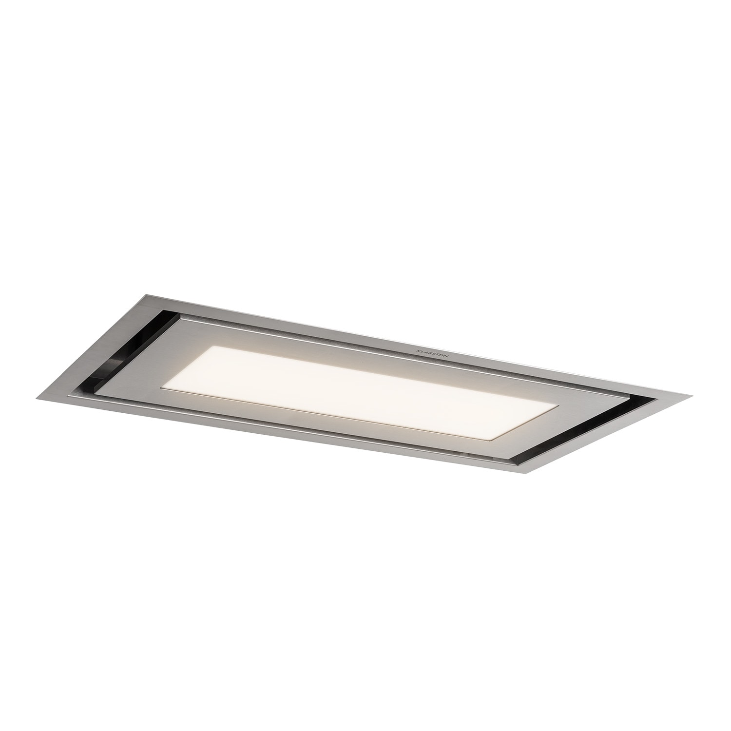 Klarstein Remy Brilliant Edition ostrovná digestor 90 cm 586 m³/h EEK A LED sklo