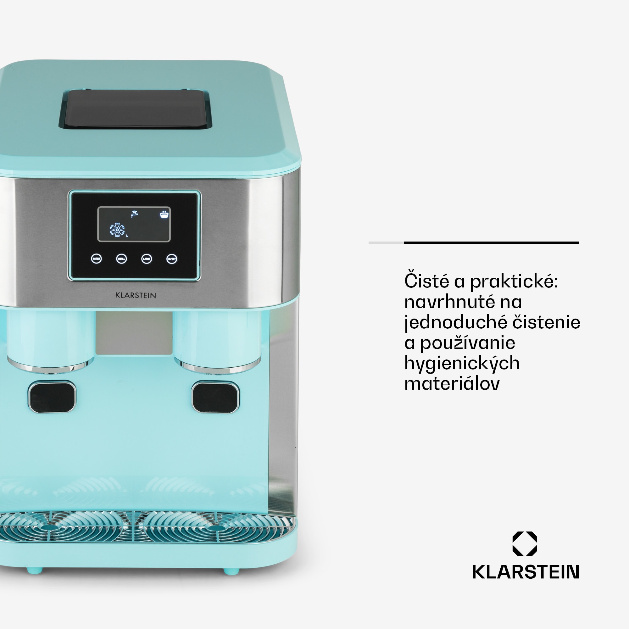 Klarstein Eiszeit Crush, výrobník ľadu, 2 veľkosti, drvený ľad – Obrázok 5