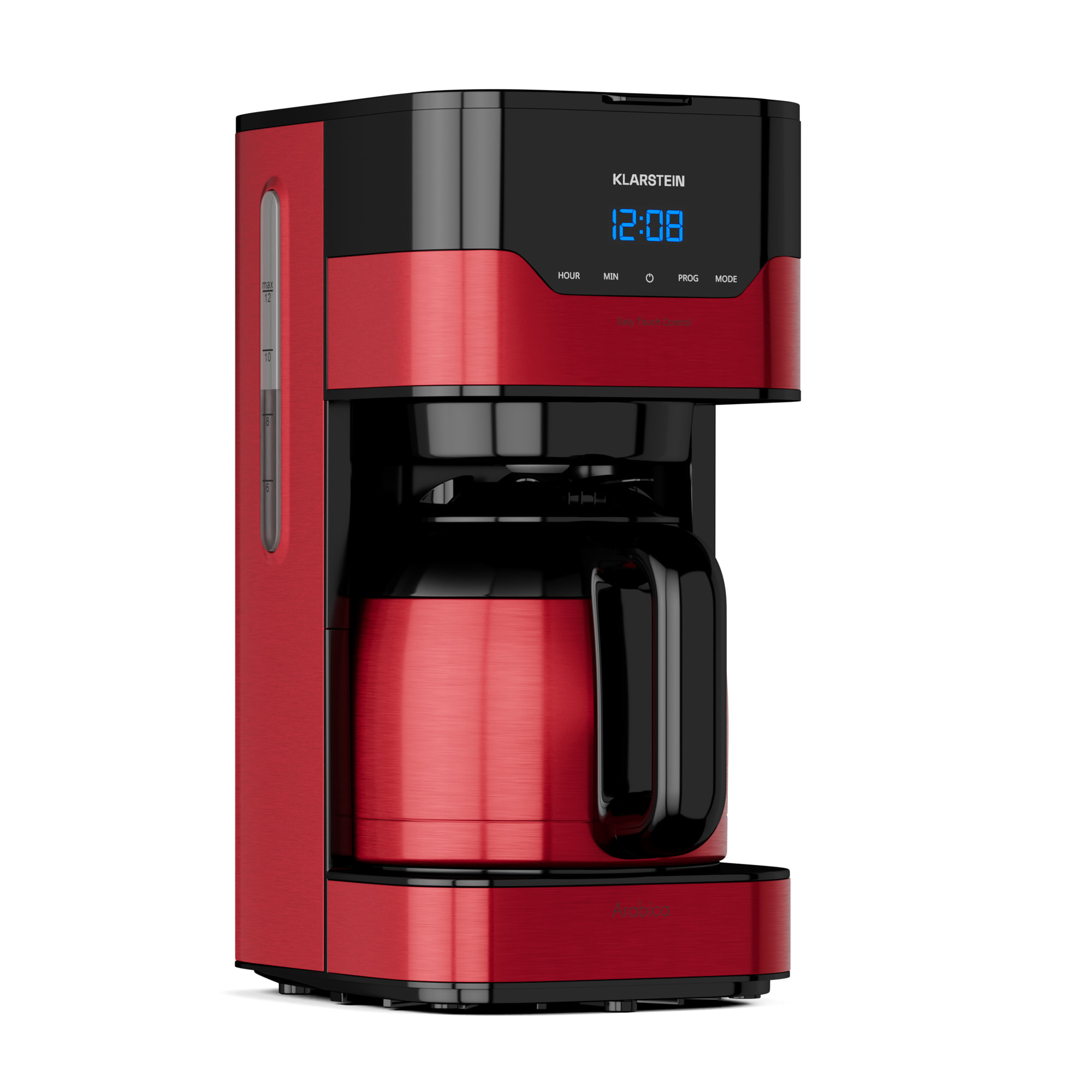 Klarstein Arabica 1.2, kávovar, 1,2 l, EasyTouch Control, červený