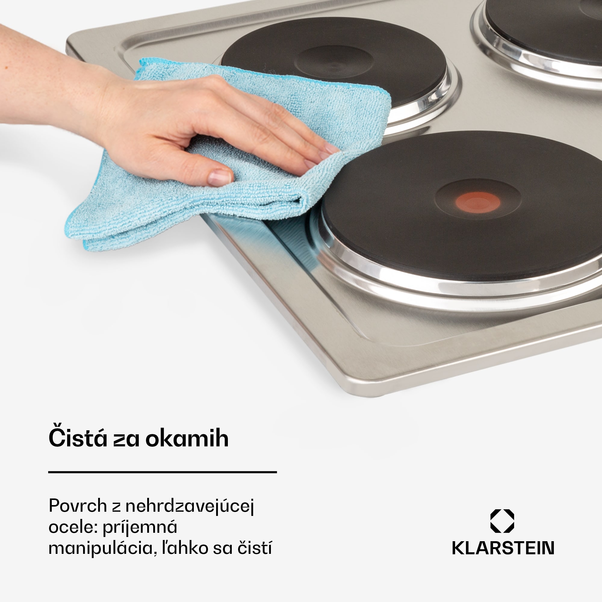 Klarstein Appetito 4 elektrická varná doska 4 platne 6 stupňov 5500 watt nehrdzavejúca oceľ – Obrázok 5
