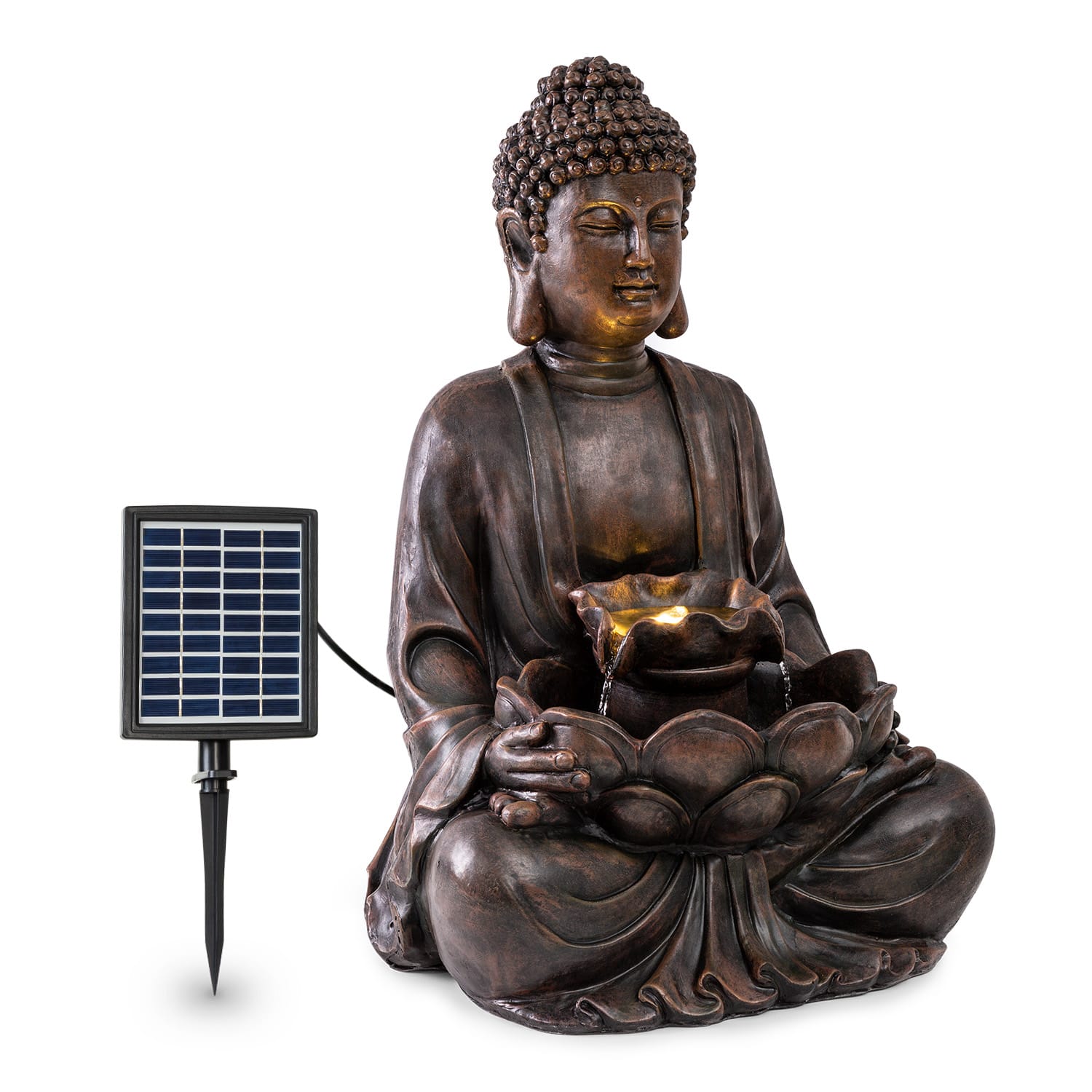 Blumfeldt Dharma solárna fontána LED 48 x 72 x 41 cm (ŠxVxH) polyrezín