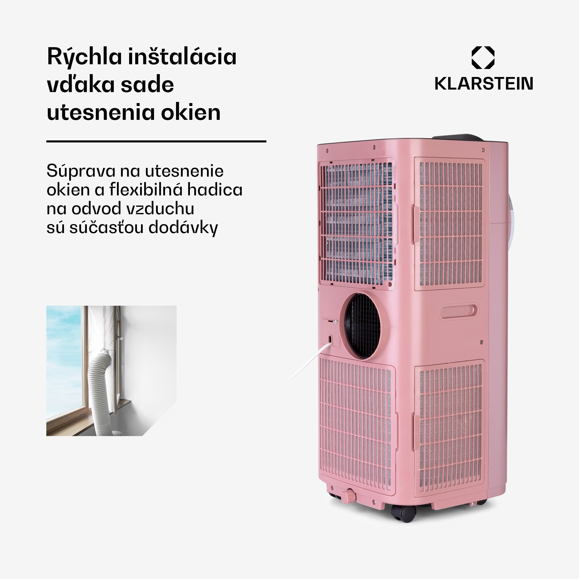 Klarstein Kraftwerk Smart 12K, mobilná klimatizácia 3 v 1, 12 000 BTU, ovládanie cez aplikáciu, diaľkový ovládač – Obrázok 5