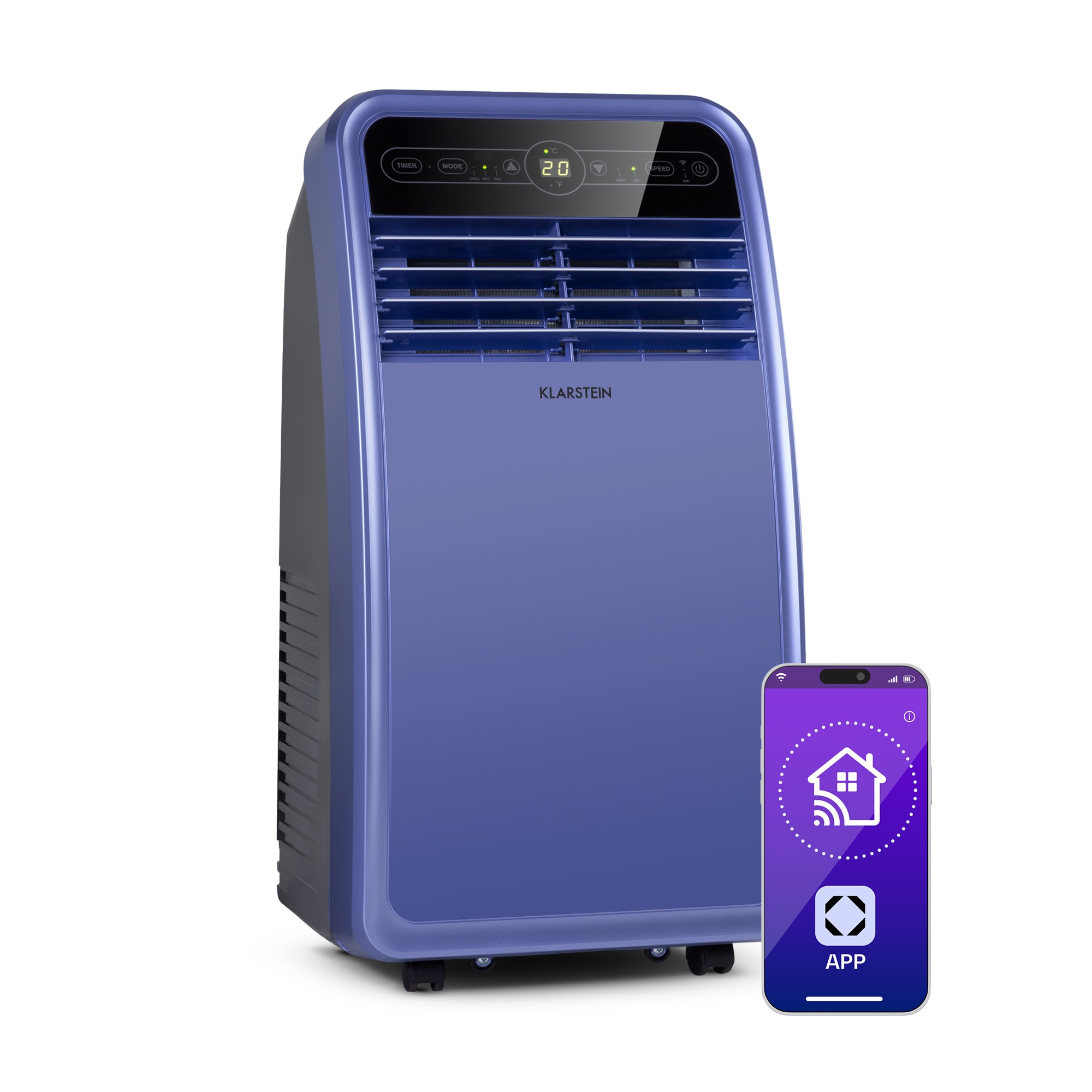 Klarstein Metrobreeze New York Smart 7k, mobilná klimatizácia, 7000 BTU/2,1 kW, A, diaľkový ovládač