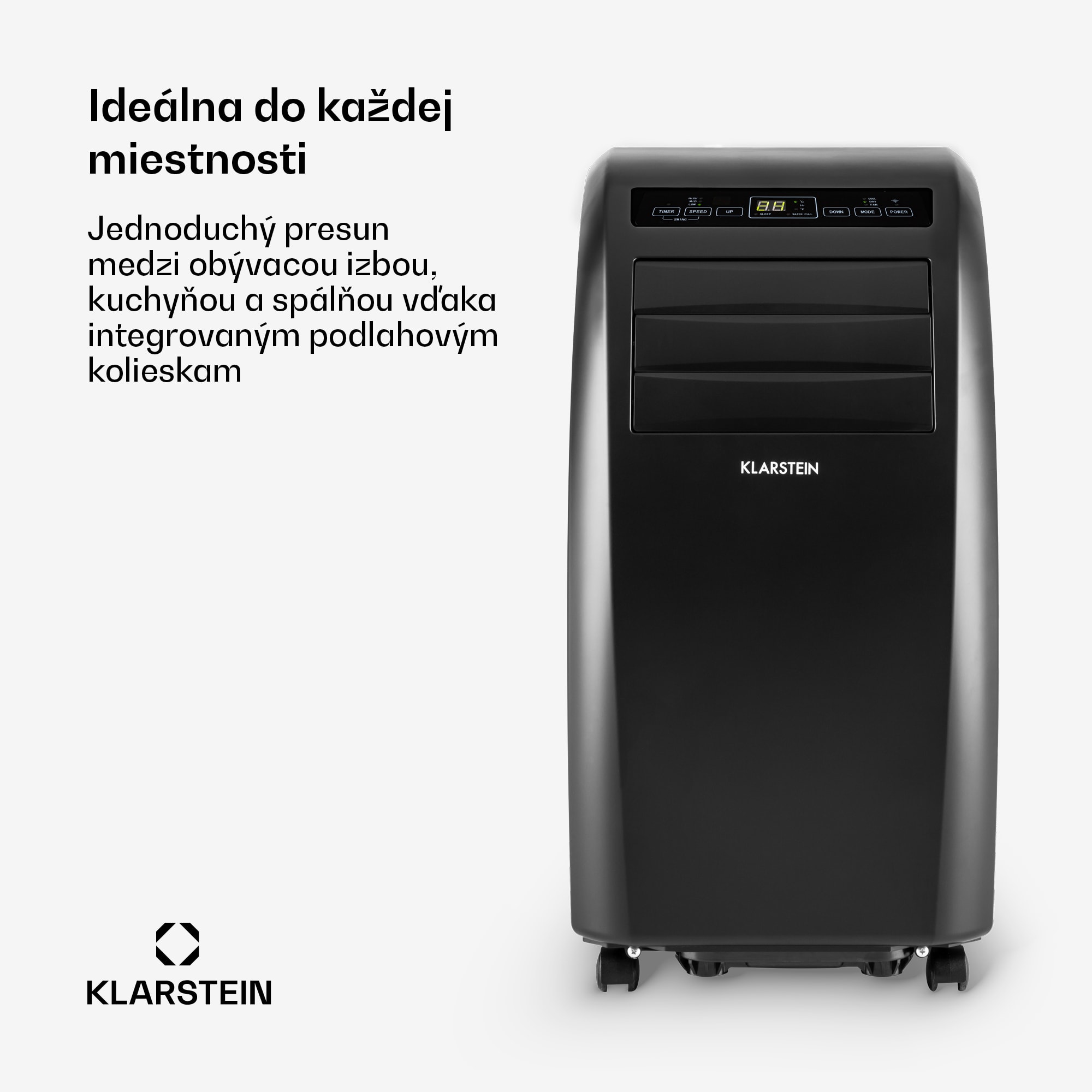 Klarstein Metrobreeze Rom Smart, mobilná klimatizácia, 10 000 BTU, 3,0 kW, A, diaľkový ovládač – Obrázok 4