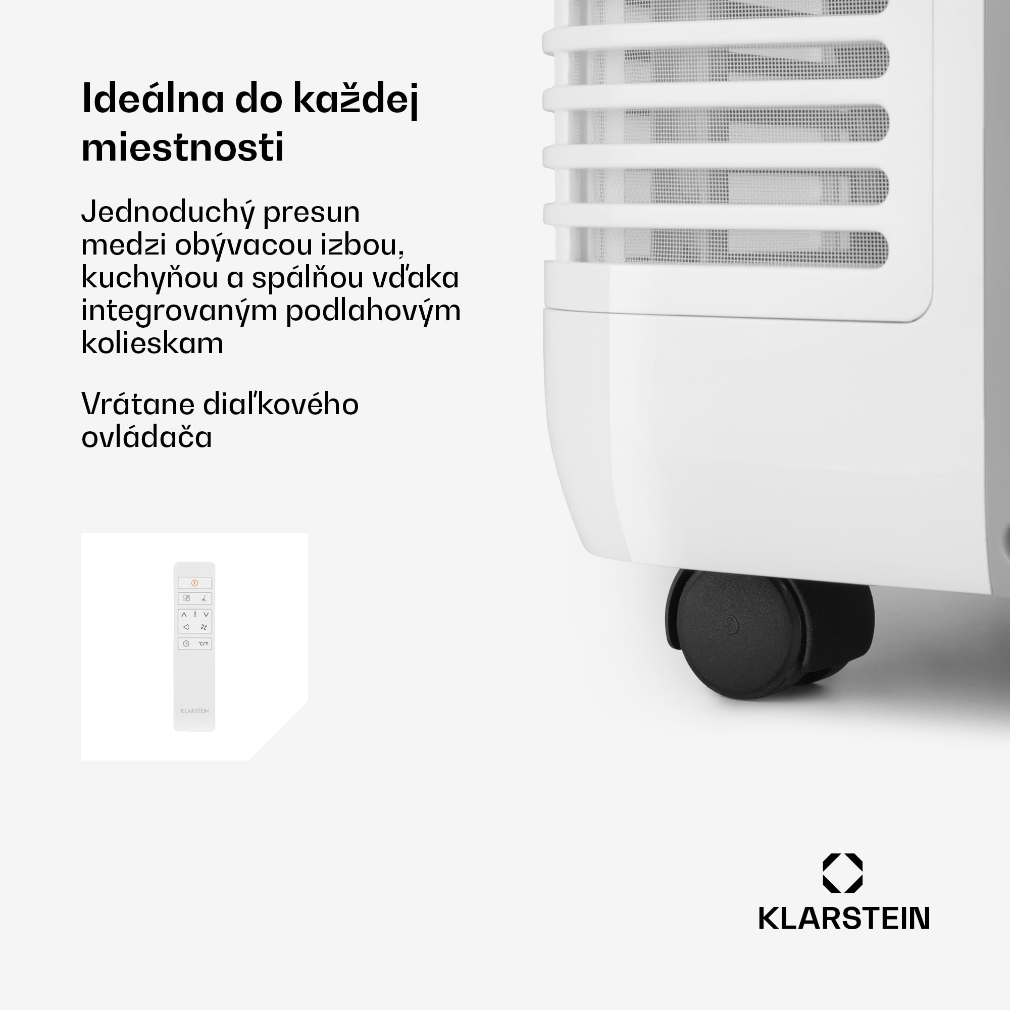 Klarstein Grandbreeze Eco 12K, mobilná klimatizácia 3 v 1, 460 m³/h, 12 000 BTU/1,35 kW – Obrázok 4