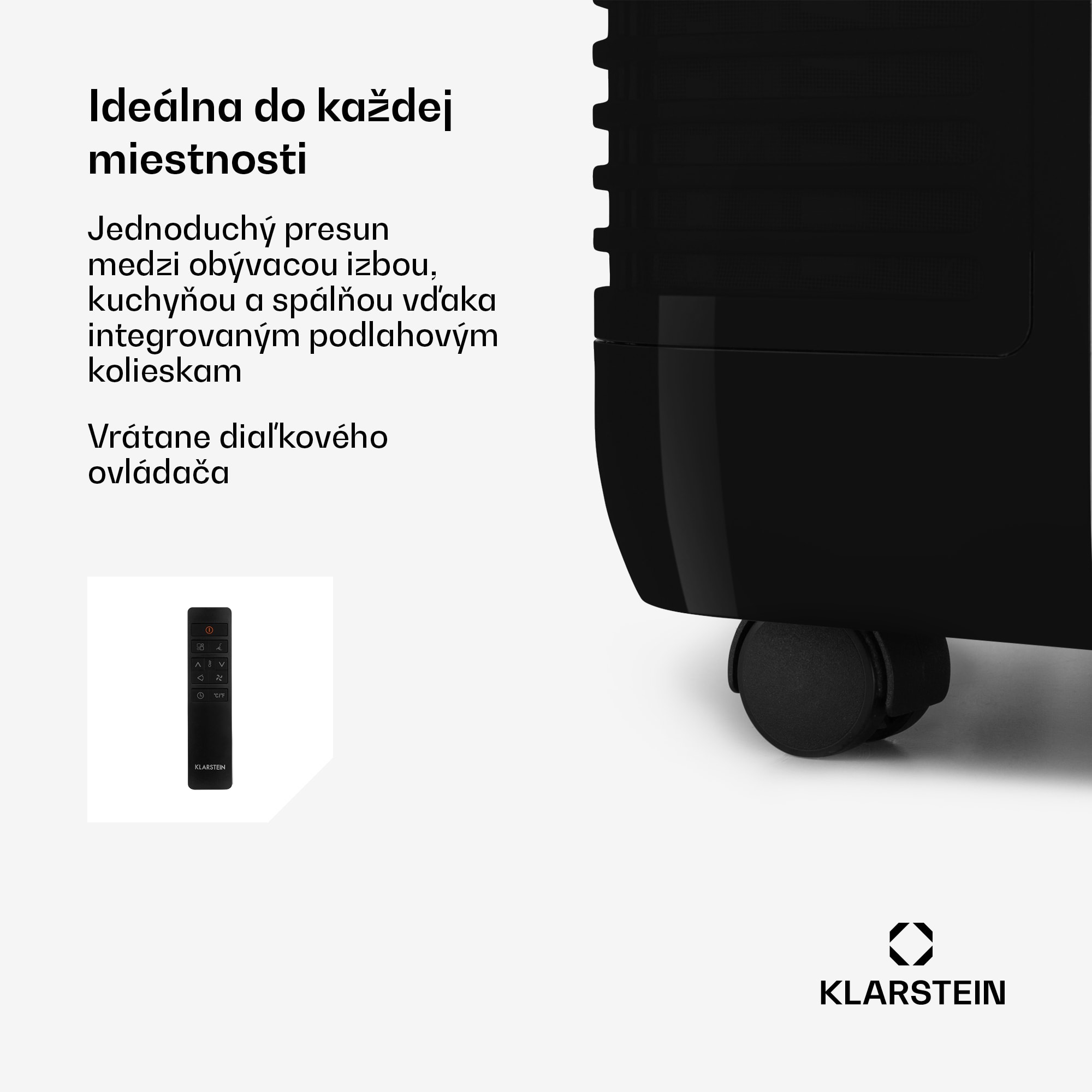 Klarstein Grandbreeze Eco 12K, mobilná klimatizácia 3 v 1, 460 m³/h, 12 000 BTU/1,35 kW – Obrázok 4