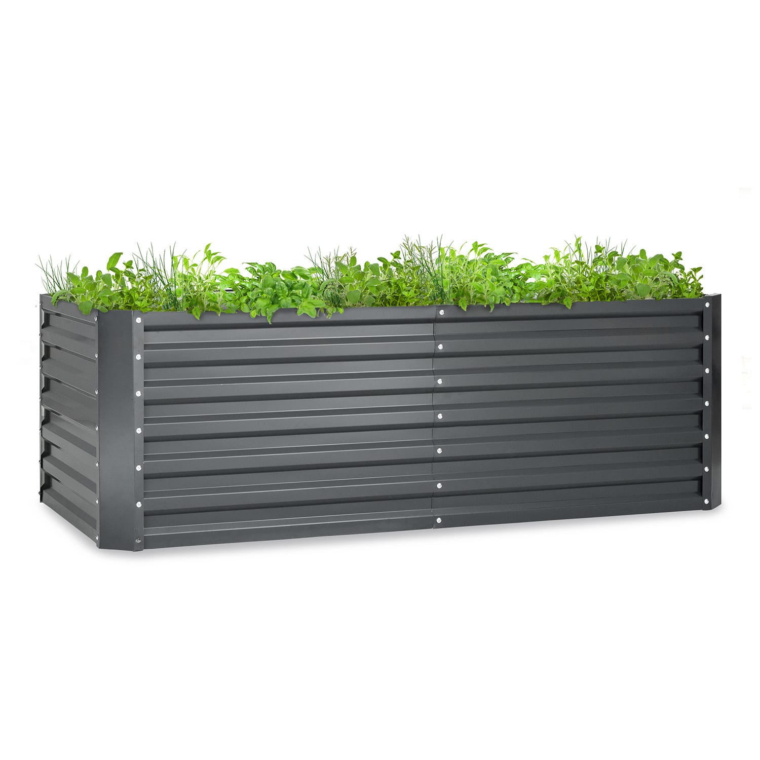 Blumfeldt High Grow Straight vyvýšený záhon 180 x 60 x 90 cm 970 l pozinkovaná oceľ