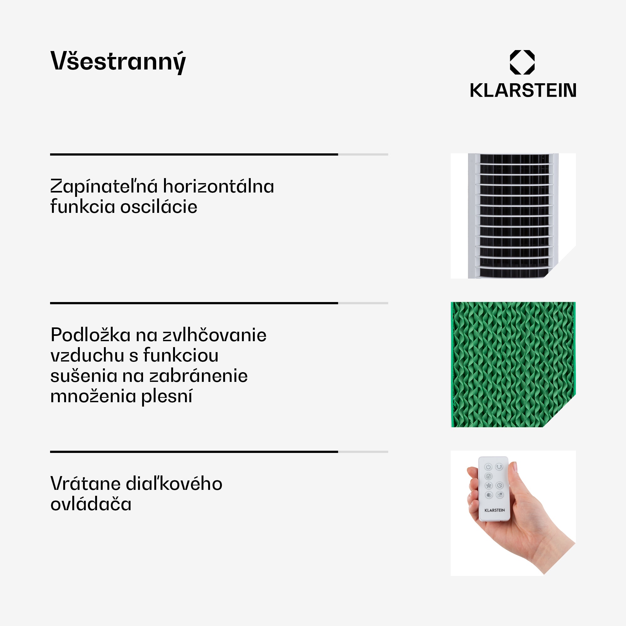 Klarstein Skytower Grand Smart, ochladzovač vzduchu, 80 W, 460 m³/h, 8 l, mobilný – Obrázok 5