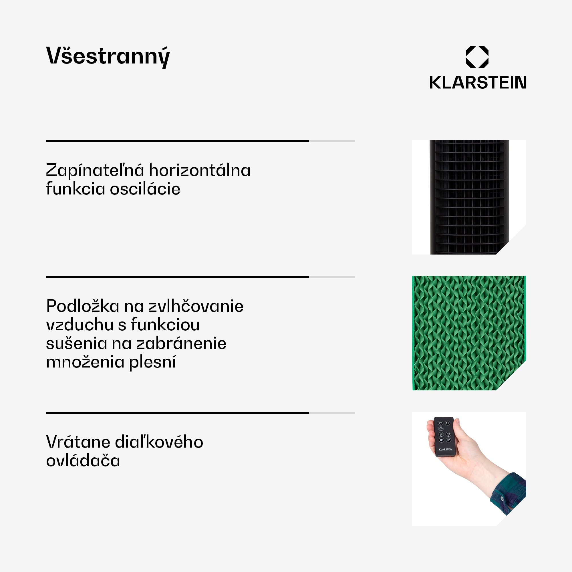 Klarstein Skytower Grand Smart, ochladzovač vzduchu, 80 W, 460 m³/h, 8 l, mobilný – Obrázok 5