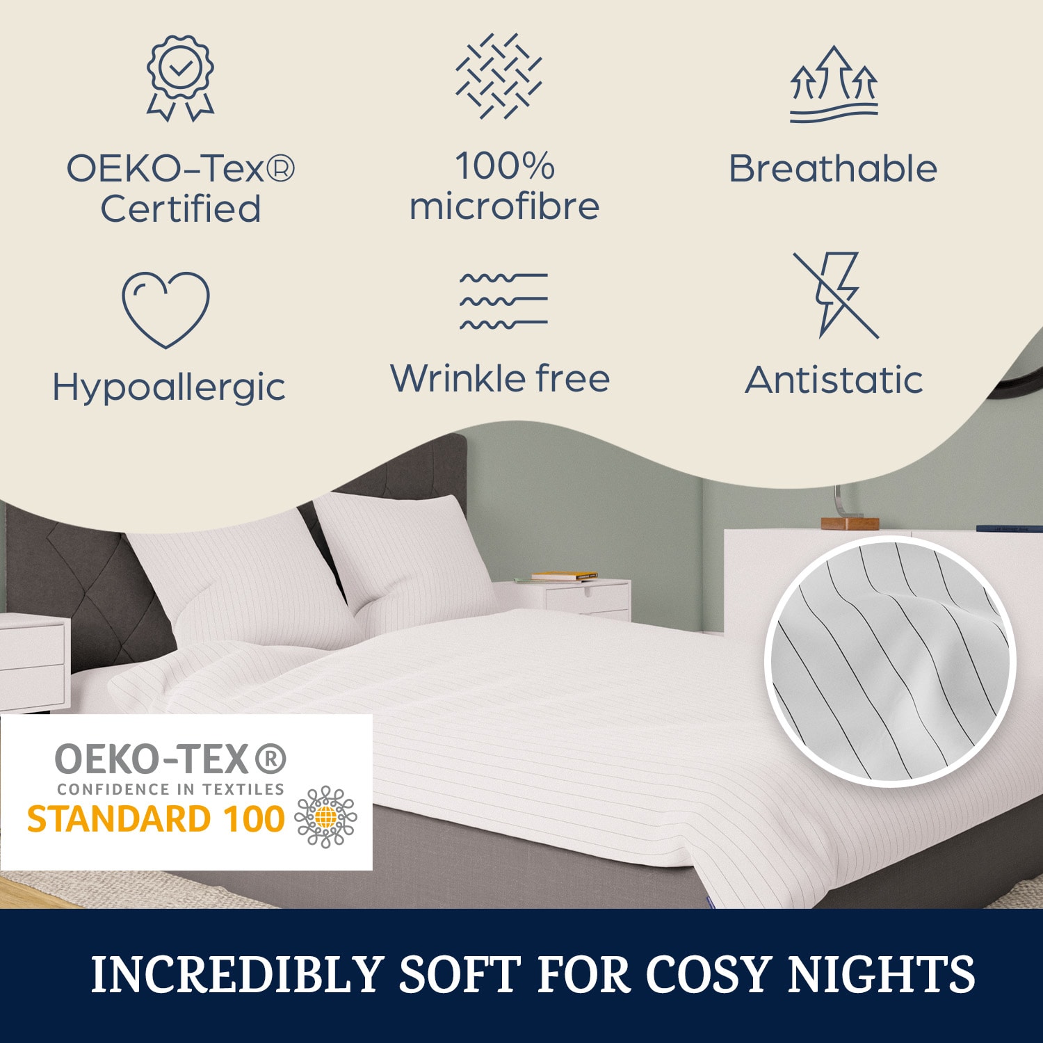 Sleepwise Soft Wonder-Edition, posteľná bielizeň, 155 × 200 cm – Obrázok 2
