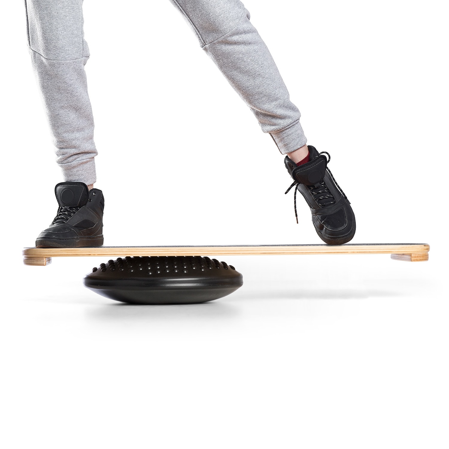 BoarderKING Balančný vankúš k balančnej doske, vankúš na sedenie, posilňovanie rovnováhy, plast, pumpa – Obrázok 3
