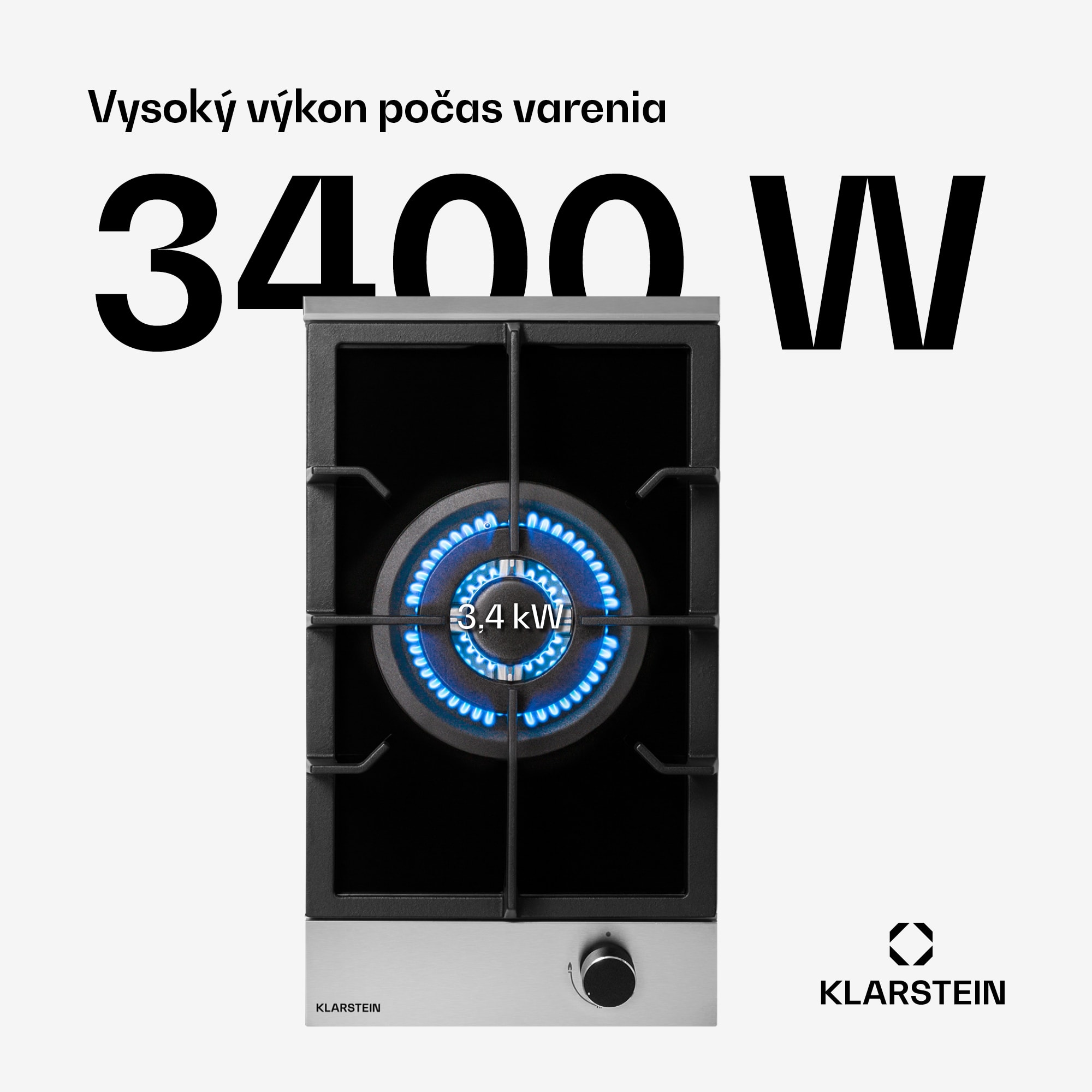 Klarstein Alchemist plynová varná doska 1 Wok horák sklokeramika – Obrázok 2